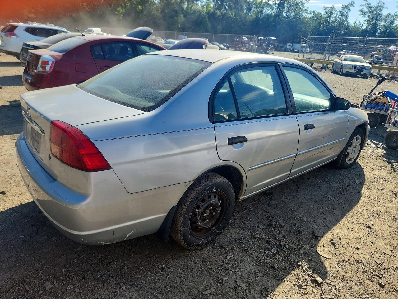 2001 Honda Civic Lx Silver vin: 2HGES165X1H525381