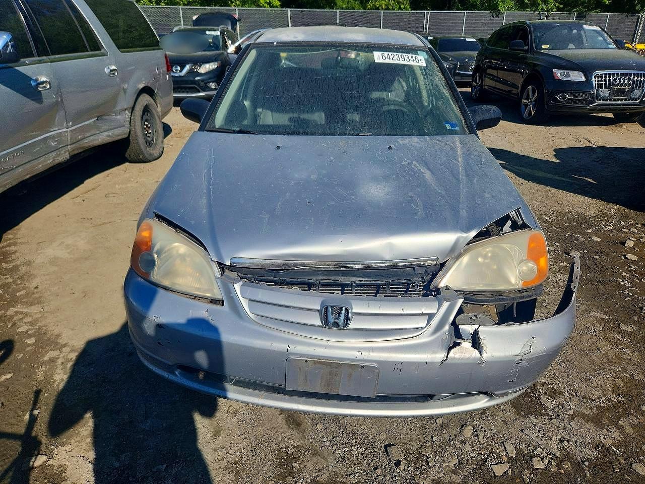 2001 Honda Civic Lx Silver vin: 2HGES165X1H525381