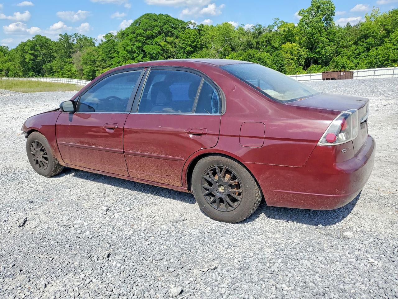 2002 Honda Civic Lx Burgundy vin: 2HGES165X2H520733