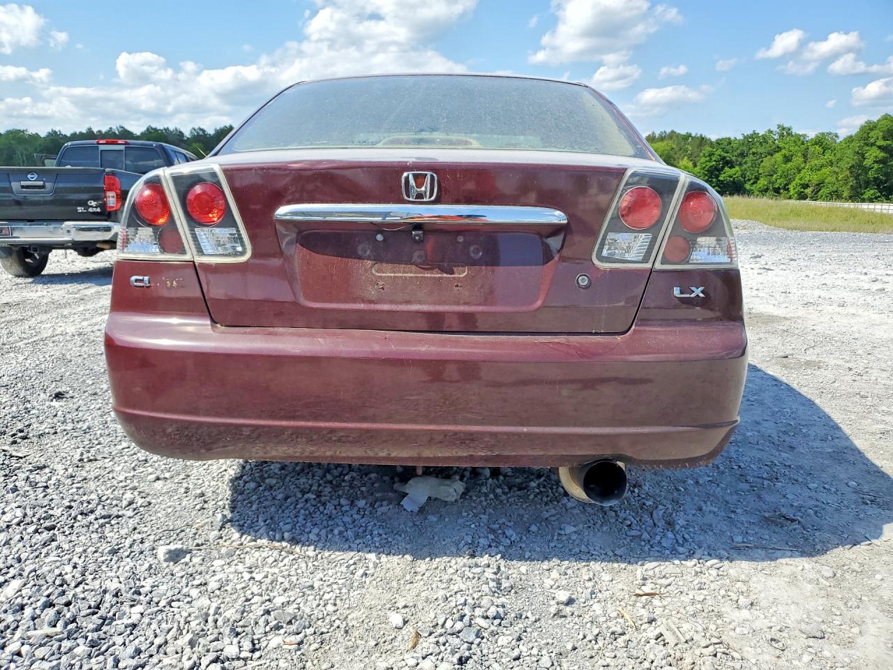 2002 Honda Civic Lx Burgundy vin: 2HGES165X2H520733