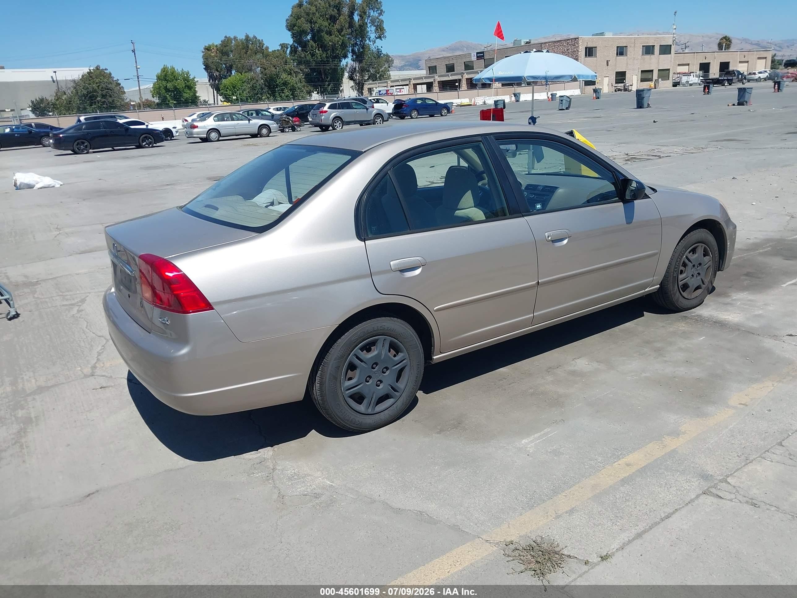 2002 Honda Civic Lx Brown vin: 2HGES165X2H580639