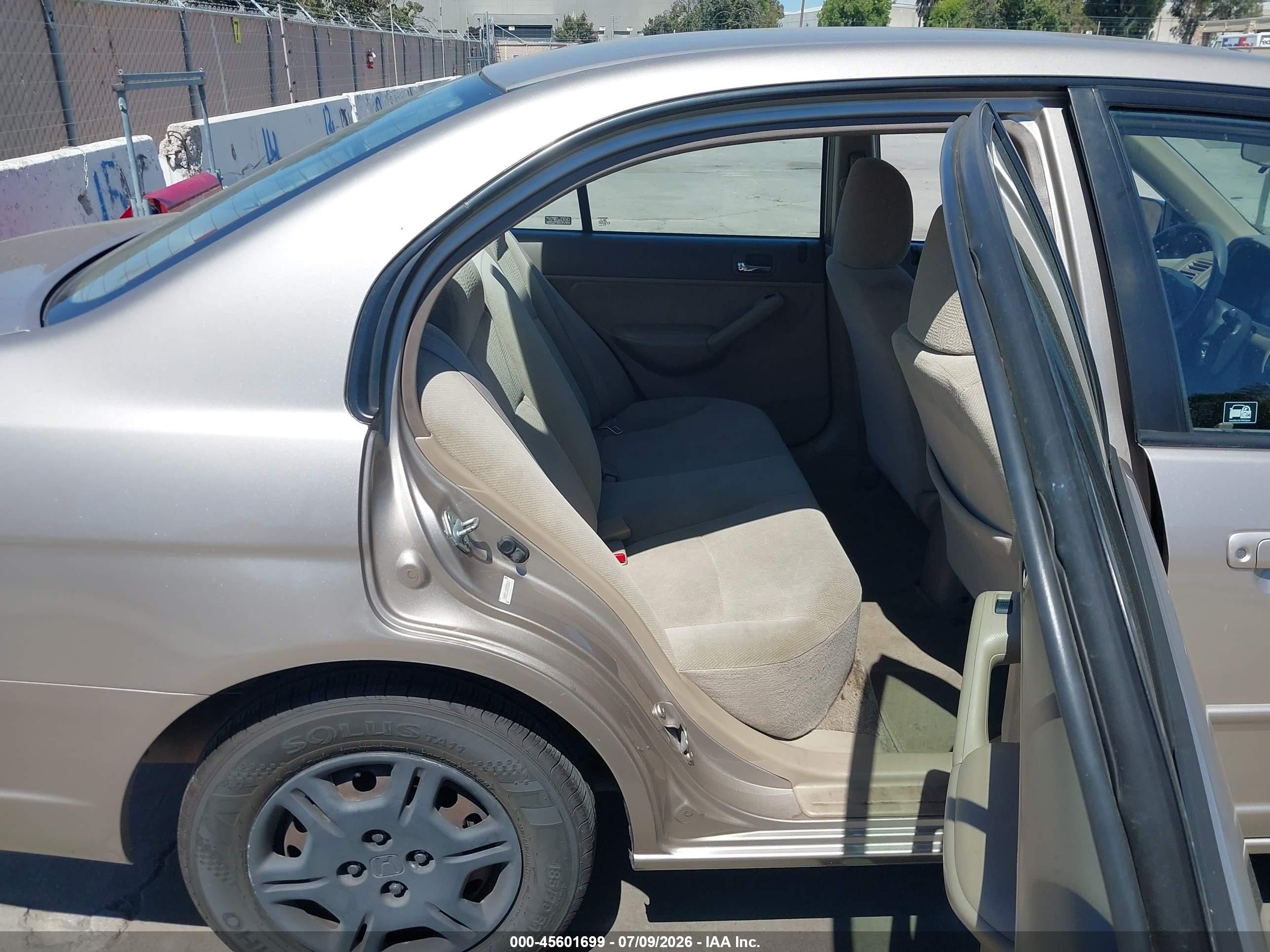 2002 Honda Civic Lx Brown vin: 2HGES165X2H580639