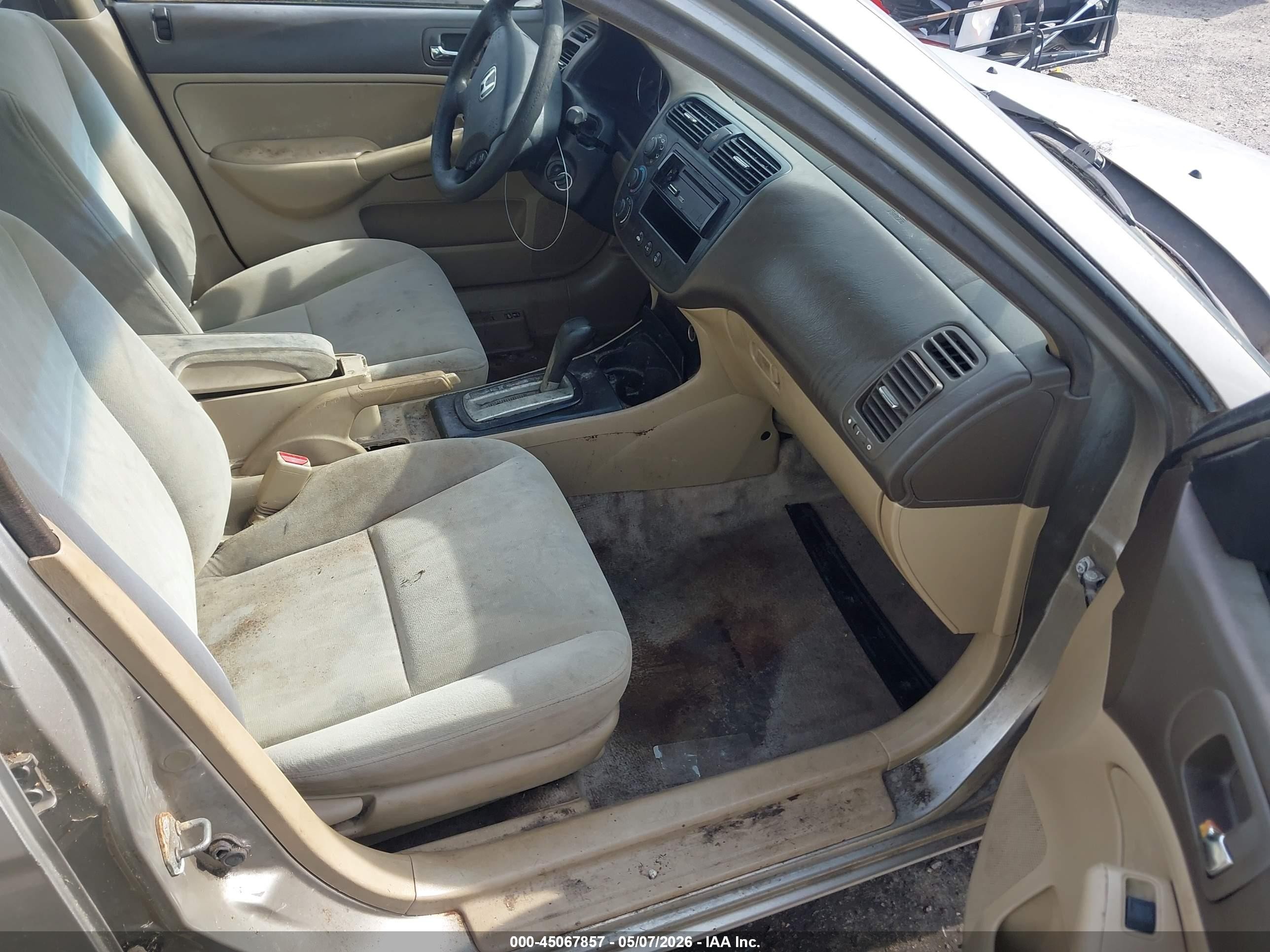 2003 Honda Civic Lx Tan vin: 2HGES165X3H529918