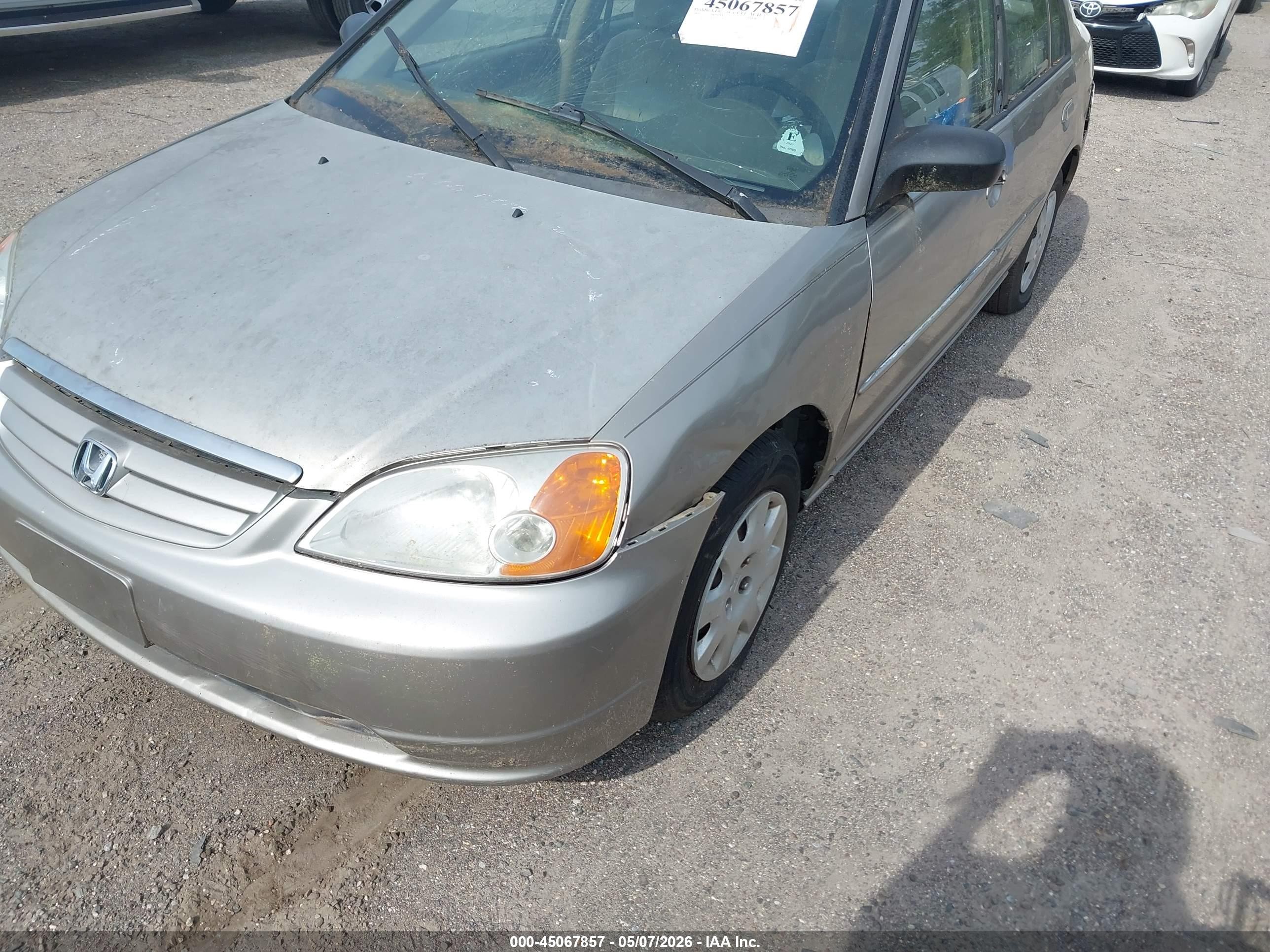 2003 Honda Civic Lx Tan vin: 2HGES165X3H529918