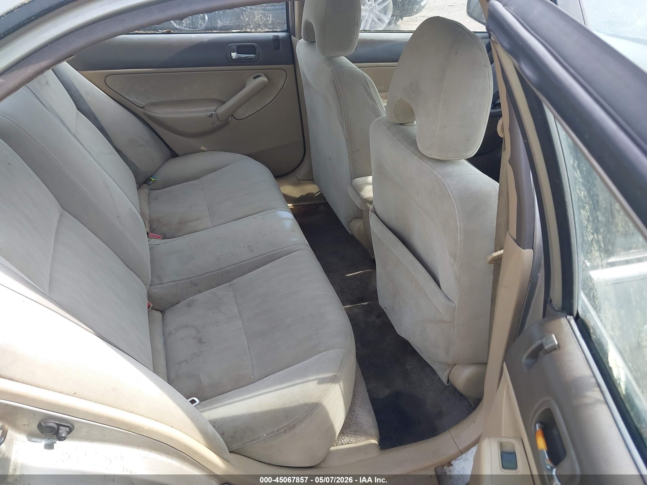2003 Honda Civic Lx Tan vin: 2HGES165X3H529918