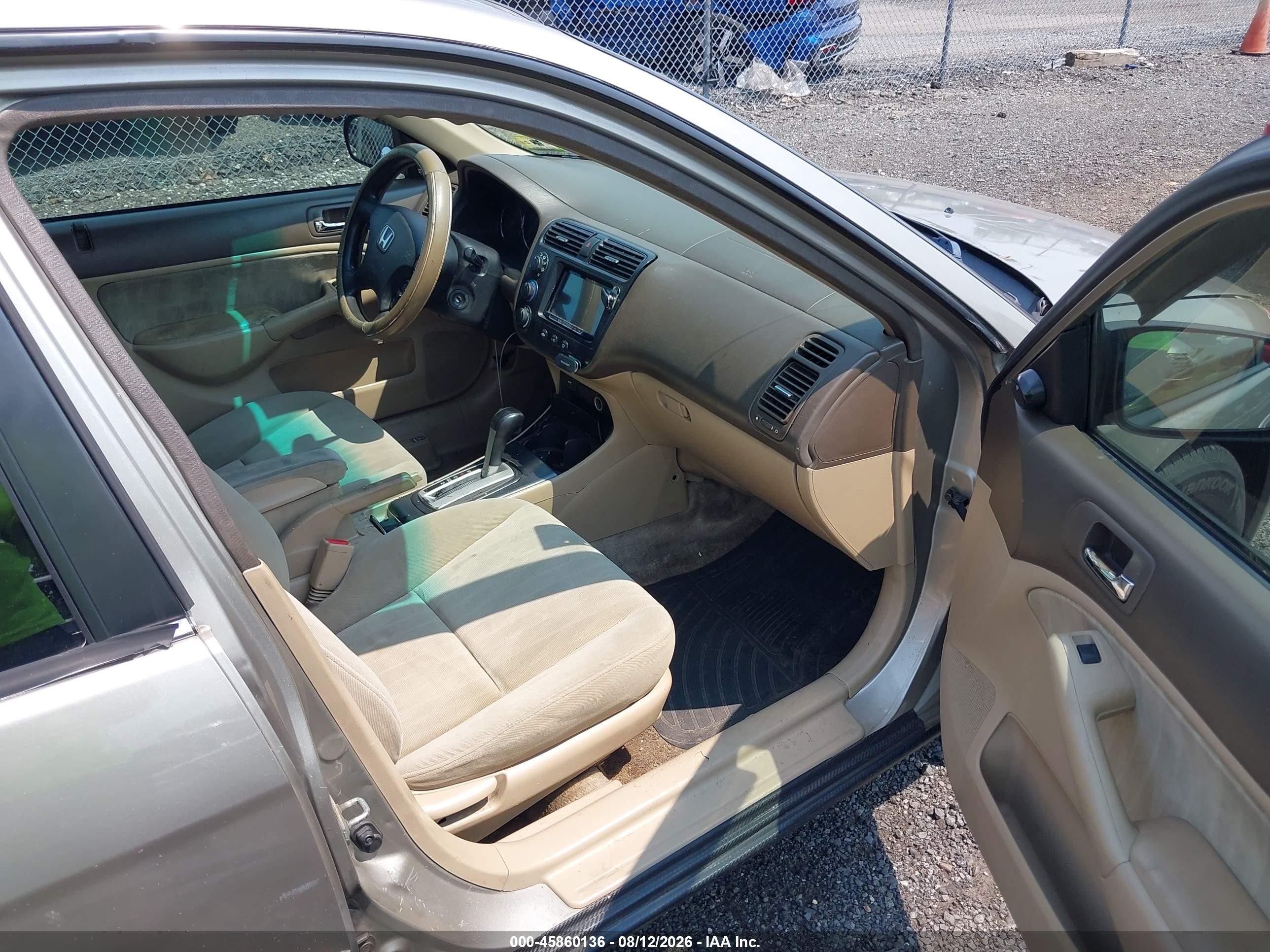 2003 Honda Civic Lx Желто-коричневый vin: 2HGES165X3H545262