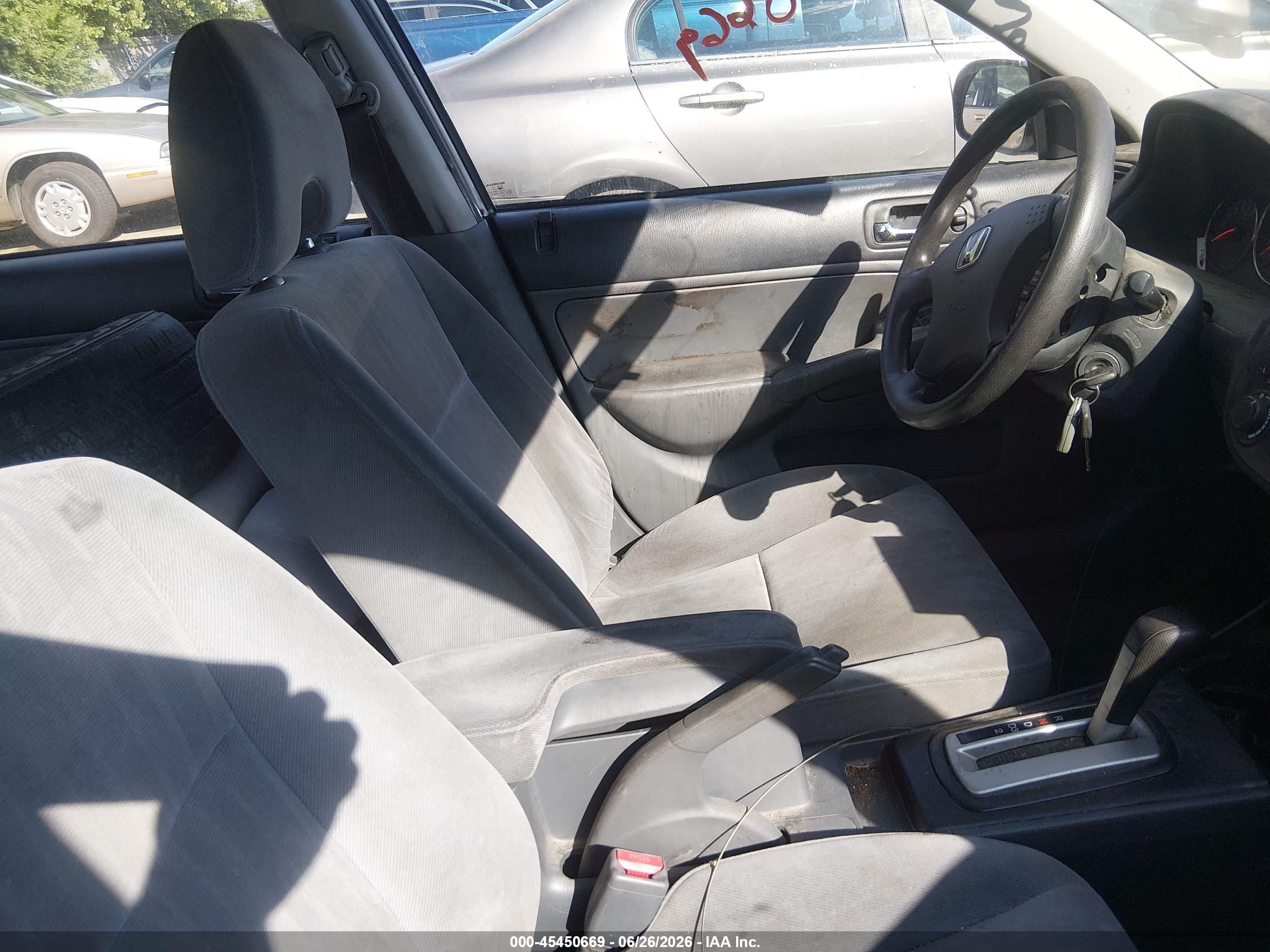2003 Honda Civic Lx Gray vin: 2HGES165X3H556911