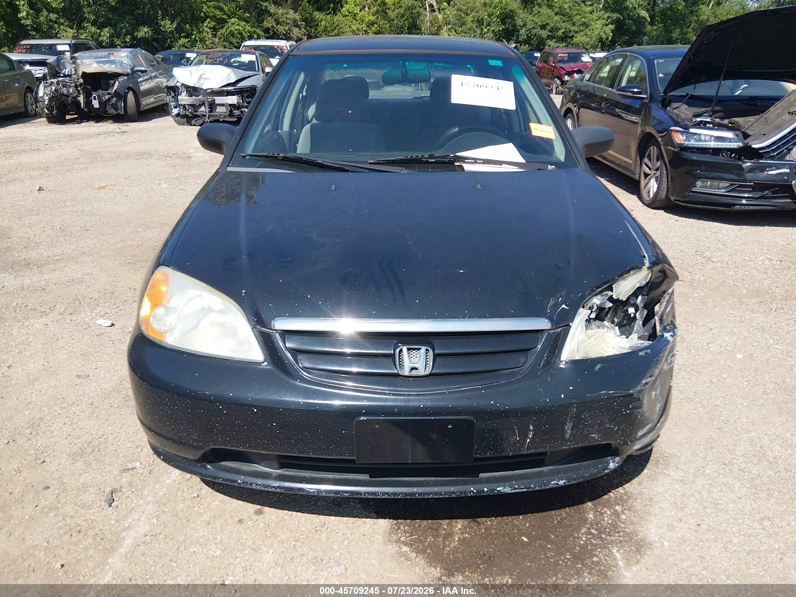 2003 Honda Civic Lx Black vin: 2HGES165X3H589858