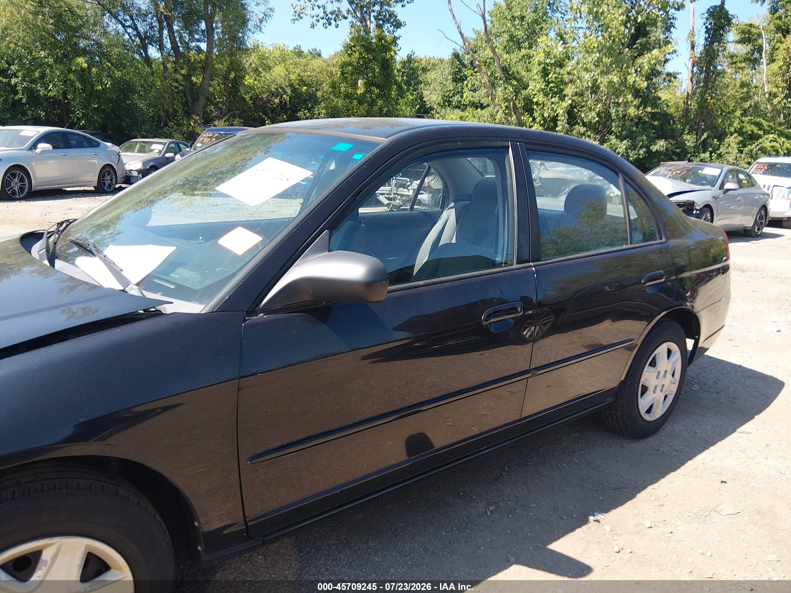 2003 Honda Civic Lx Black vin: 2HGES165X3H589858