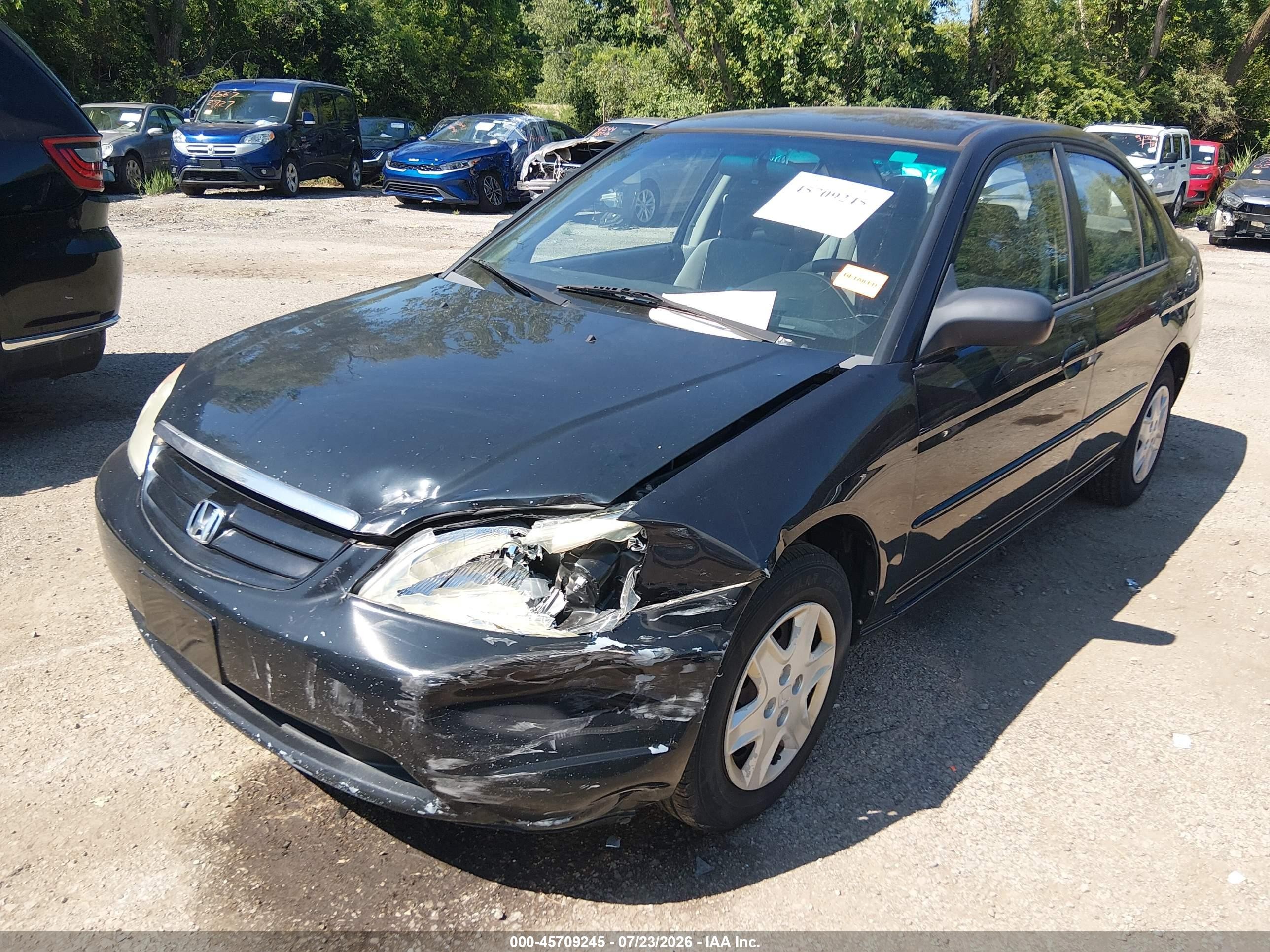 2003 Honda Civic Lx Black vin: 2HGES165X3H589858