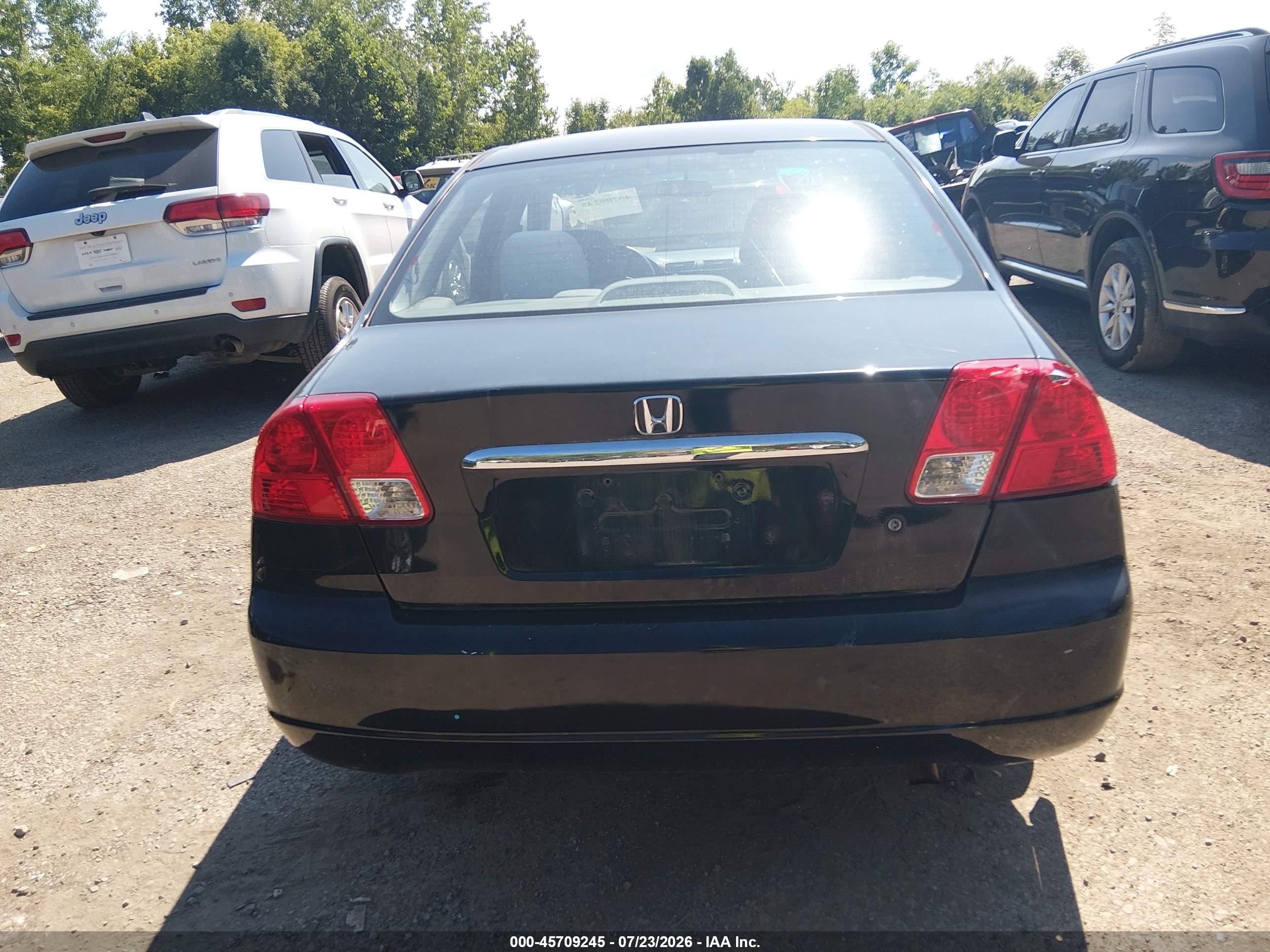 2003 Honda Civic Lx Black vin: 2HGES165X3H589858