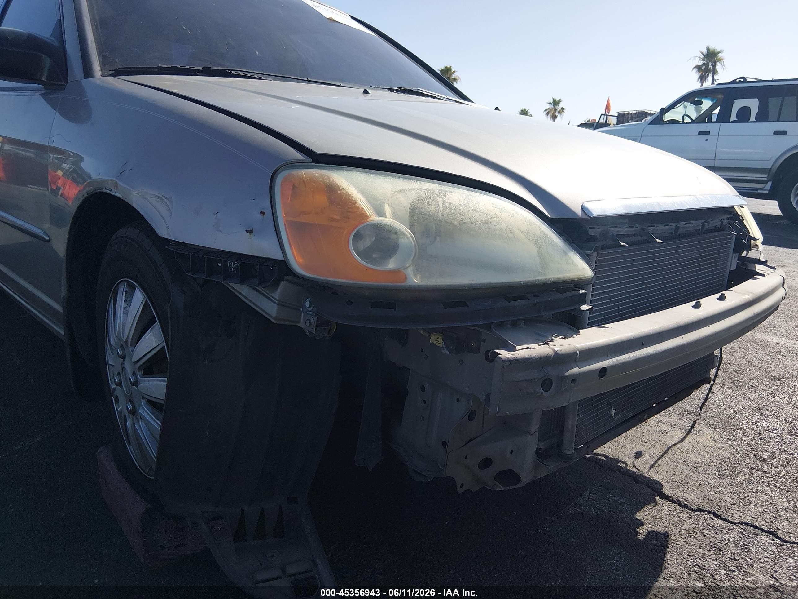 2003 Honda Civic Lx Silver vin: 2HGES165X3H597975