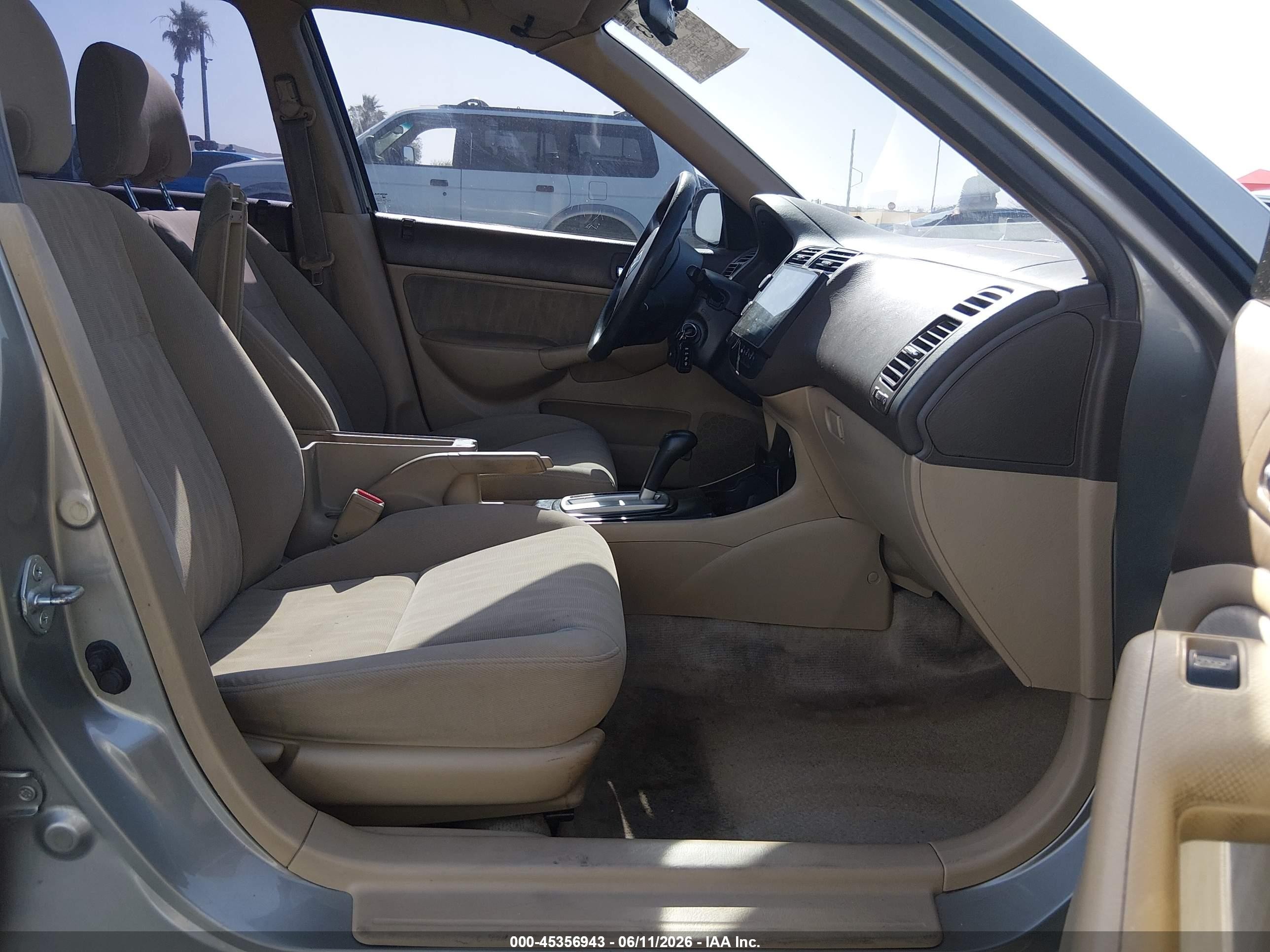2003 Honda Civic Lx Silver vin: 2HGES165X3H597975