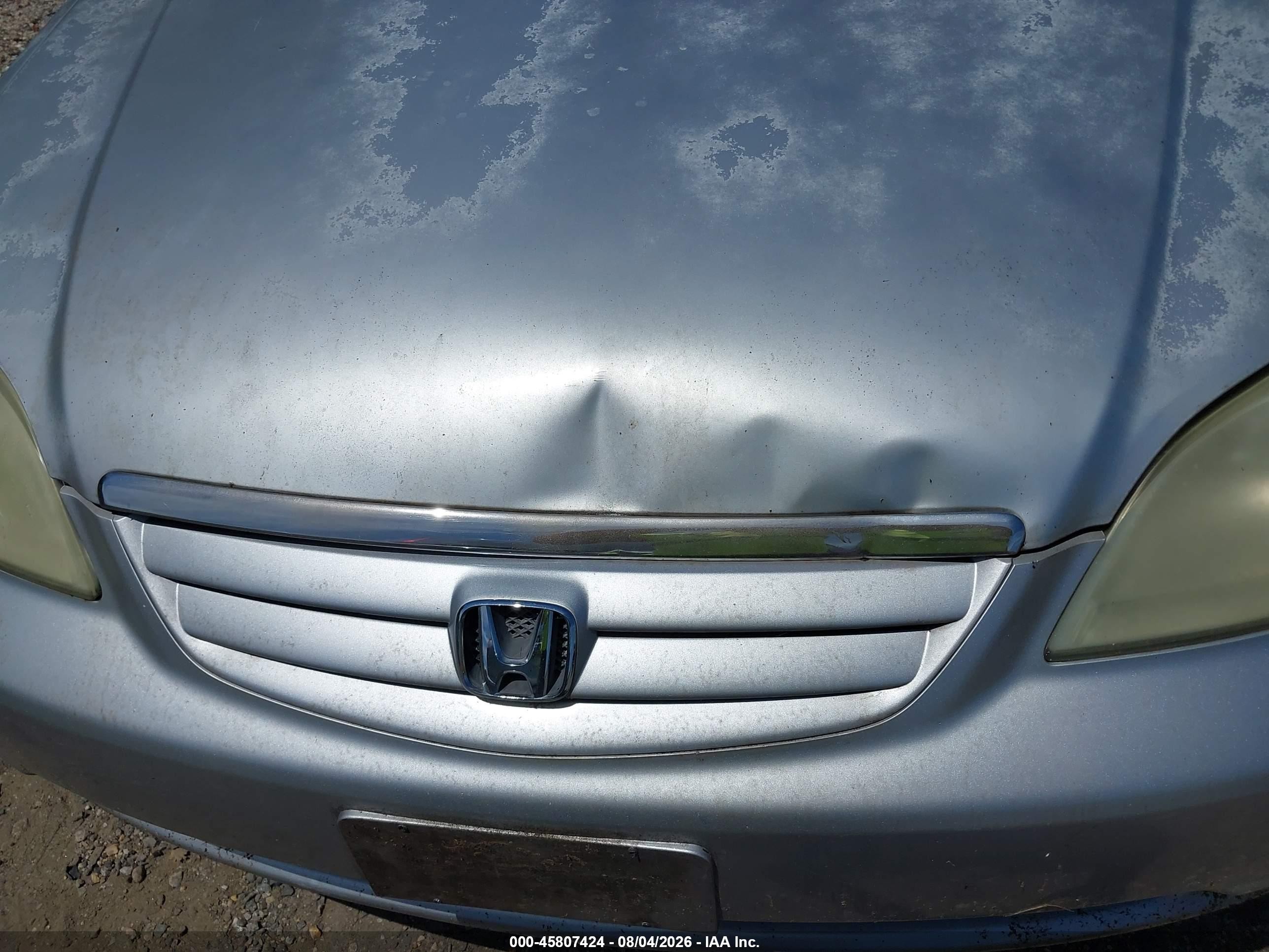2003 Honda Civic Lx Silver vin: 2HGES165X3H606349