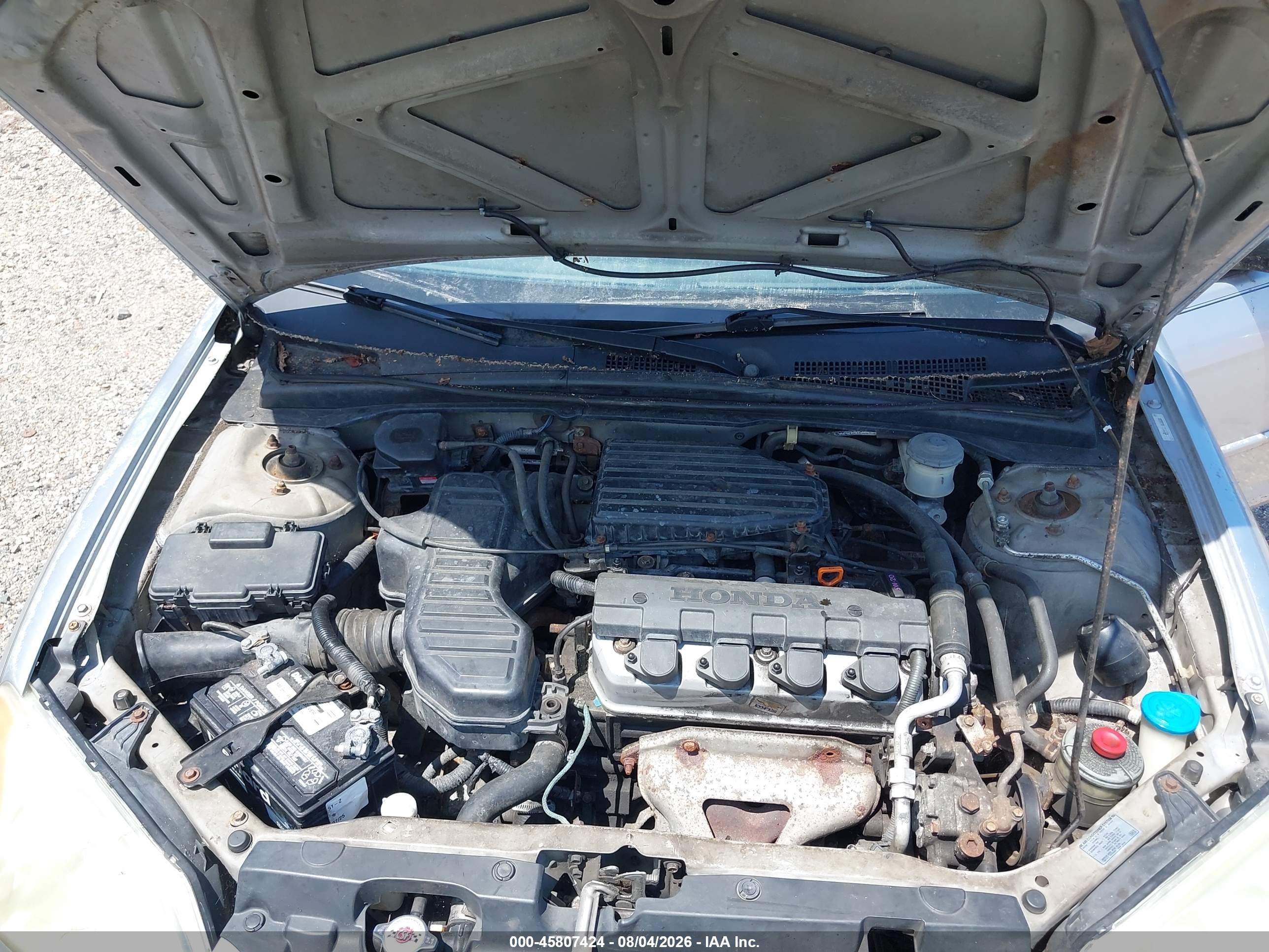 2003 Honda Civic Lx Silver vin: 2HGES165X3H606349