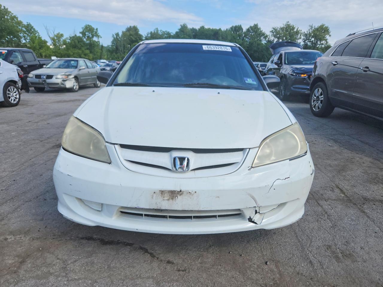 2004 Honda Civic Lx Белый vin: 2HGES165X4H524932