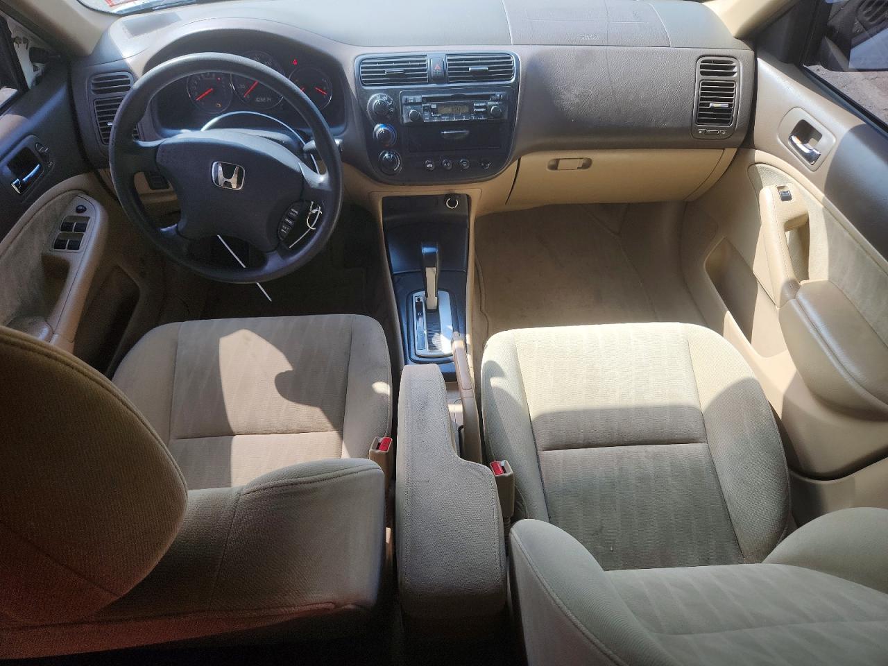2004 Honda Civic Lx Белый vin: 2HGES165X4H524932