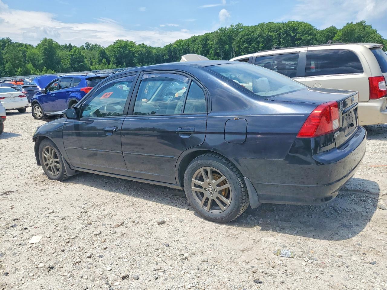 2004 Honda Civic Lx Black vin: 2HGES165X4H548809