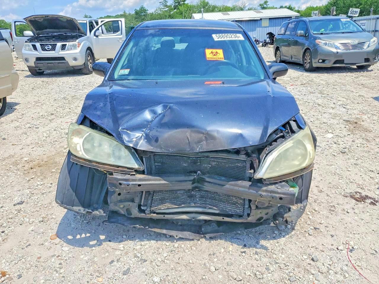2004 Honda Civic Lx Black vin: 2HGES165X4H548809
