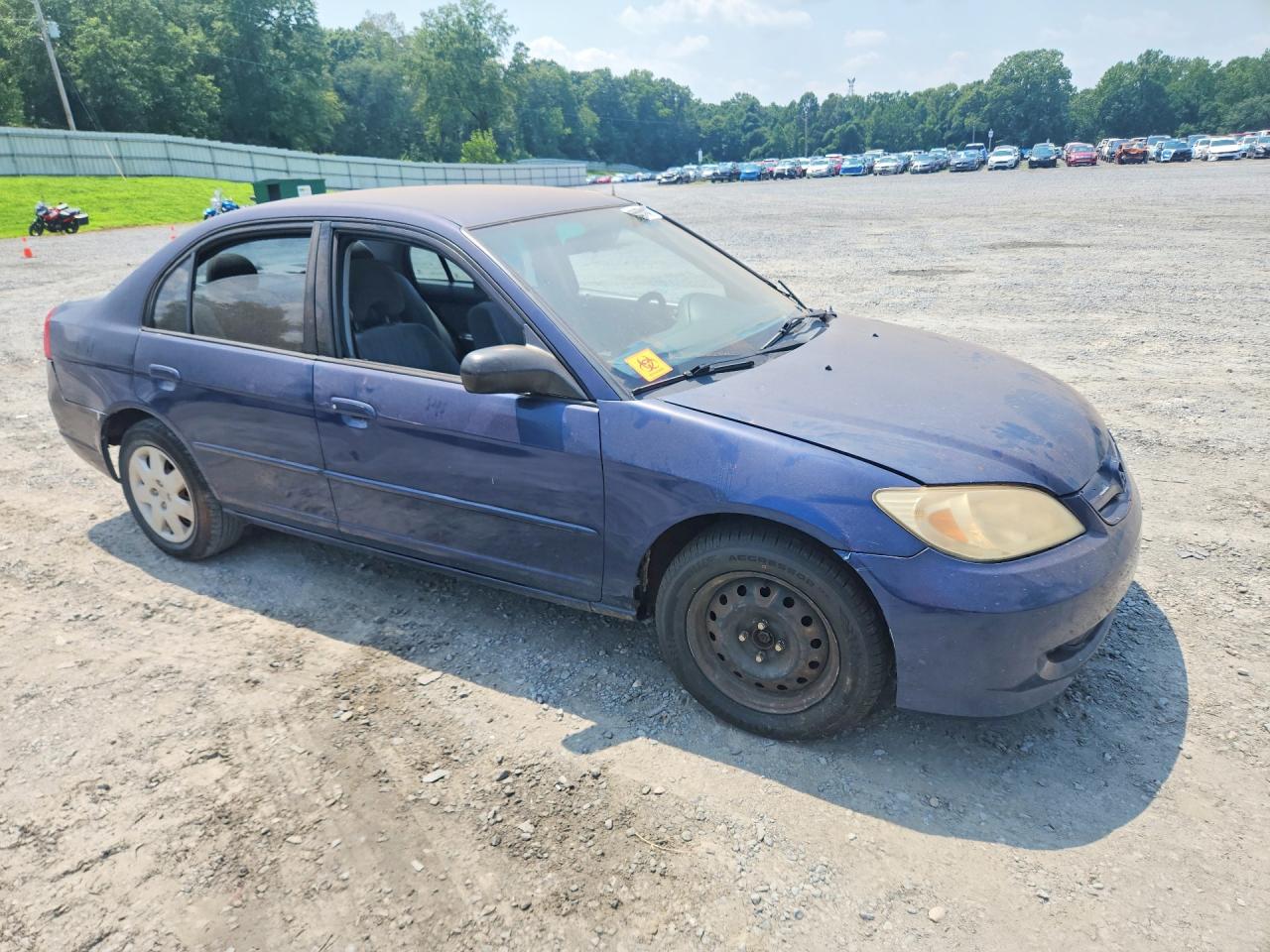 2004 Honda Civic Lx Blue vin: 2HGES165X4H577601