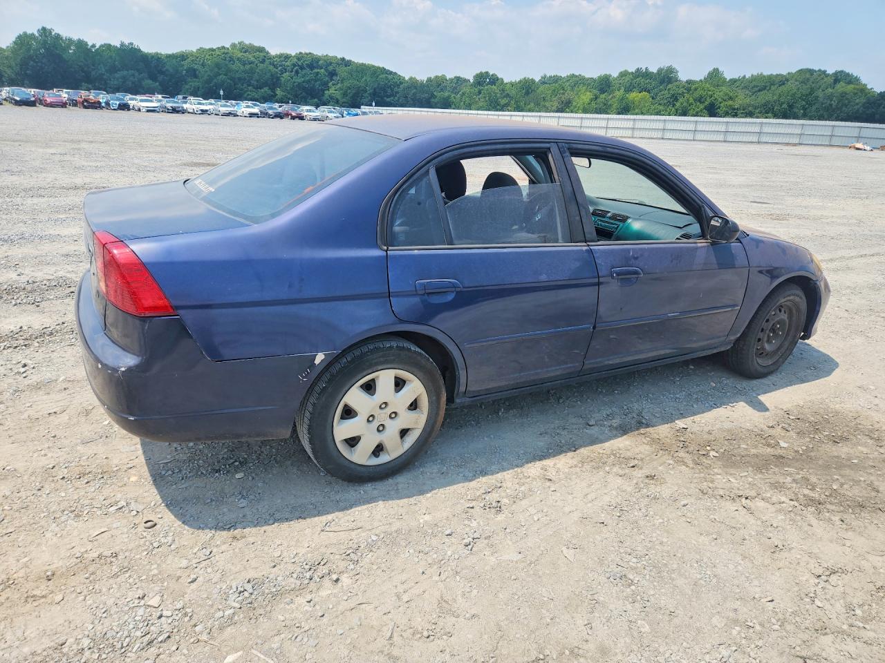 2004 Honda Civic Lx Blue vin: 2HGES165X4H577601