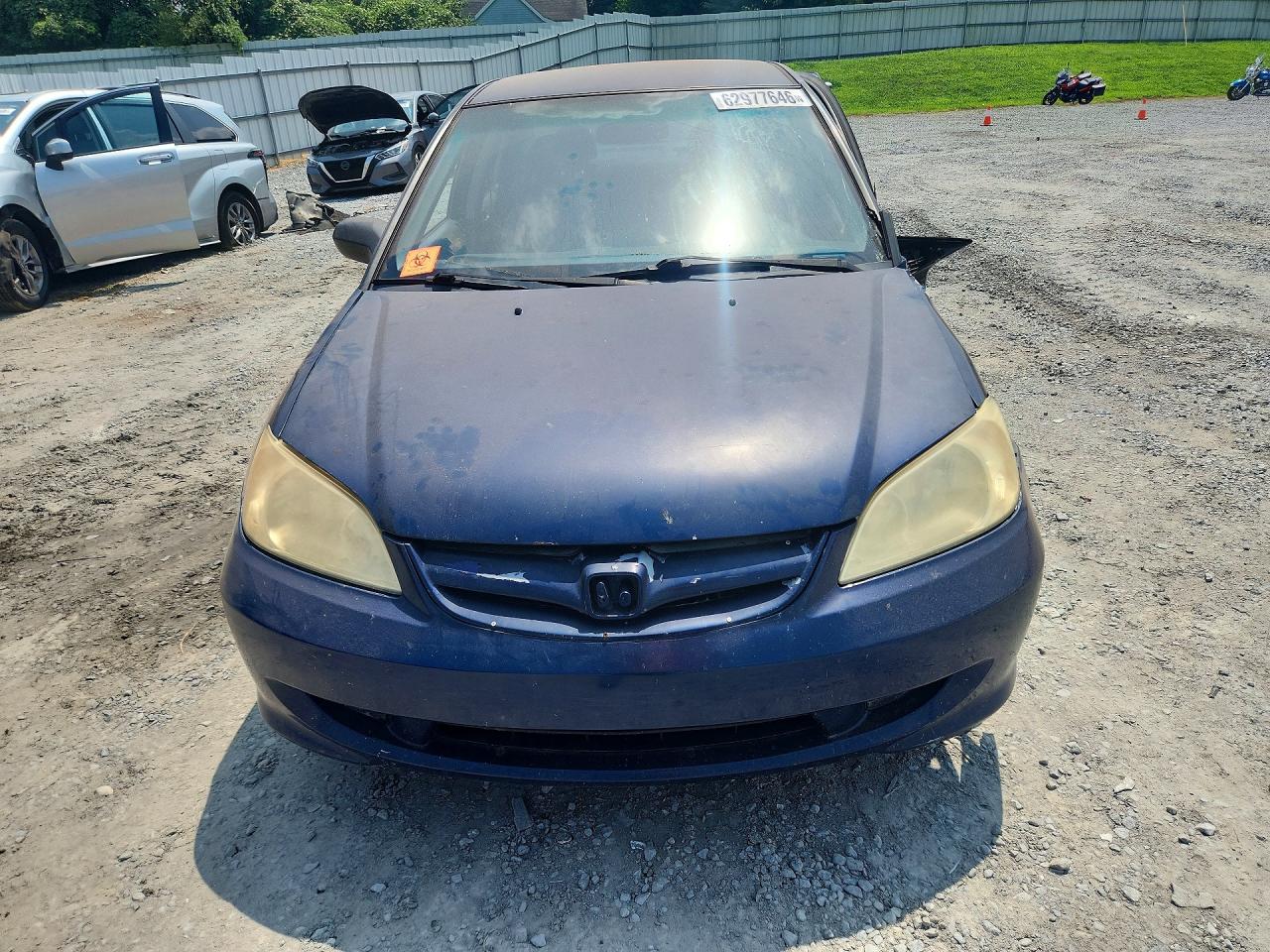 2004 Honda Civic Lx Blue vin: 2HGES165X4H577601