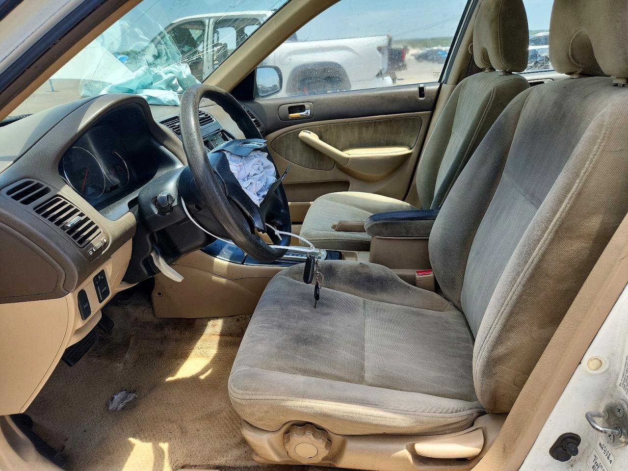 2005 Honda Civic Lx Белый vin: 2HGES165X5H506495