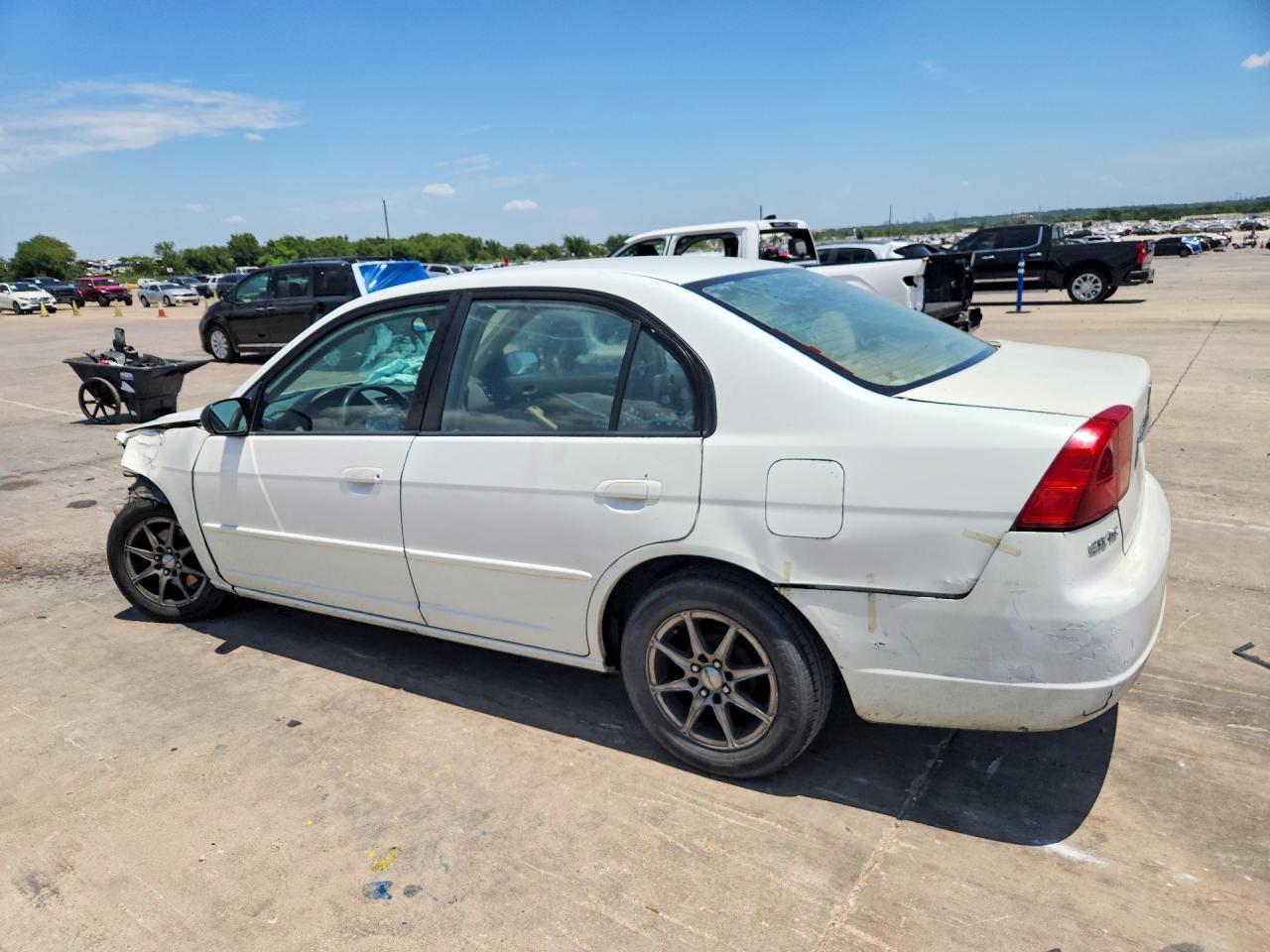 2005 Honda Civic Lx Белый vin: 2HGES165X5H506495