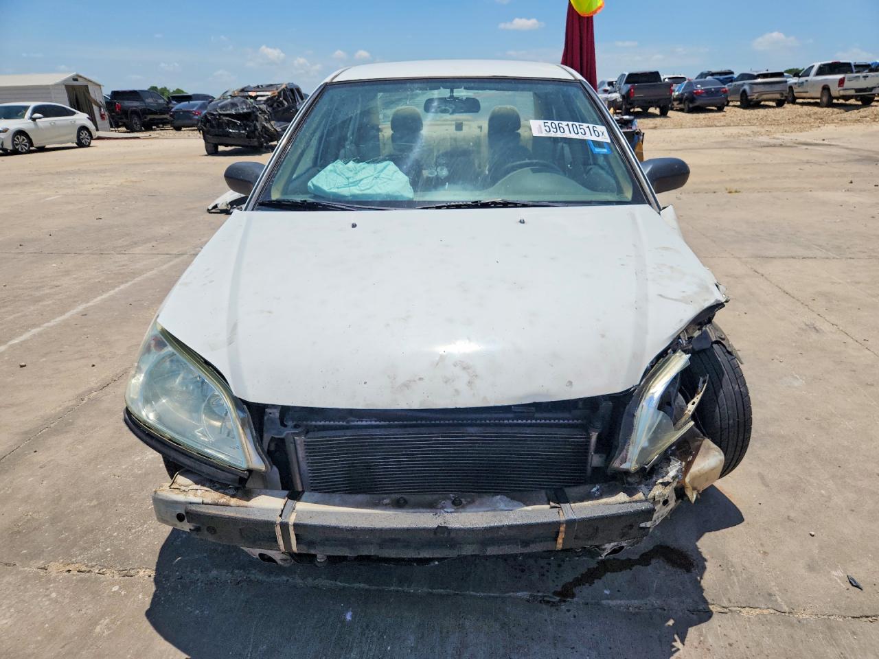 2005 Honda Civic Lx Белый vin: 2HGES165X5H506495