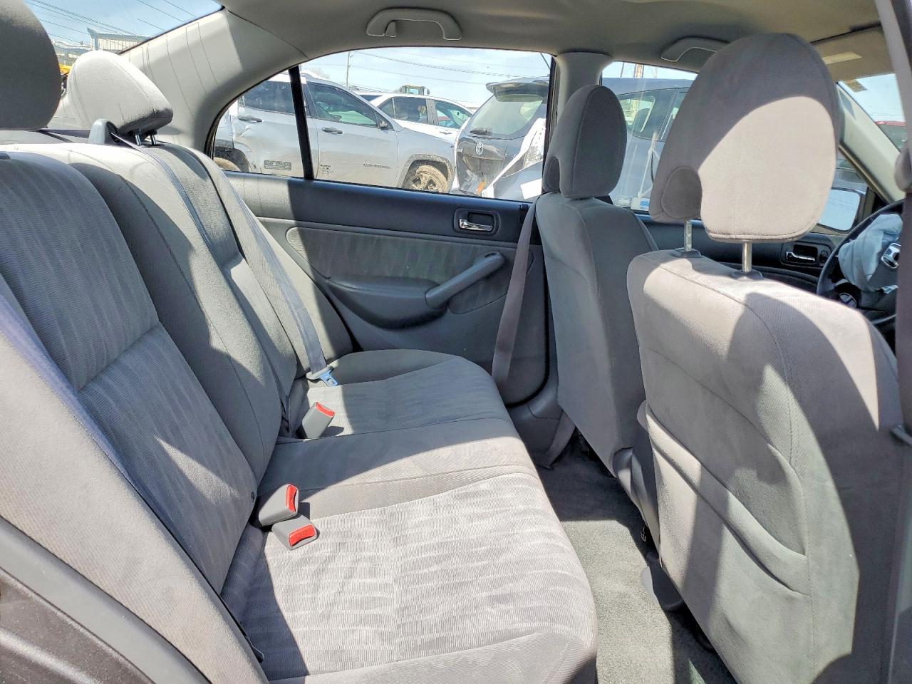 2005 Honda Civic Lx Gray vin: 2HGES165X5H535656