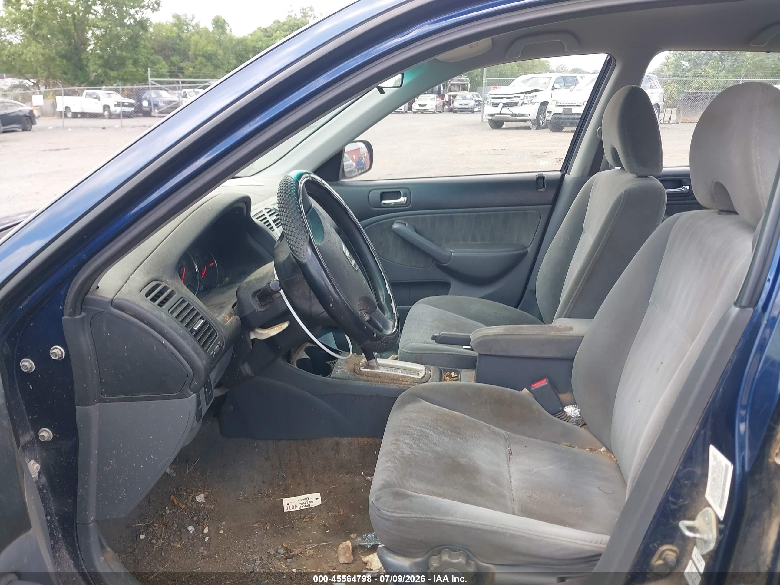 2005 Honda Civic Lx Синий vin: 2HGES165X5H538489