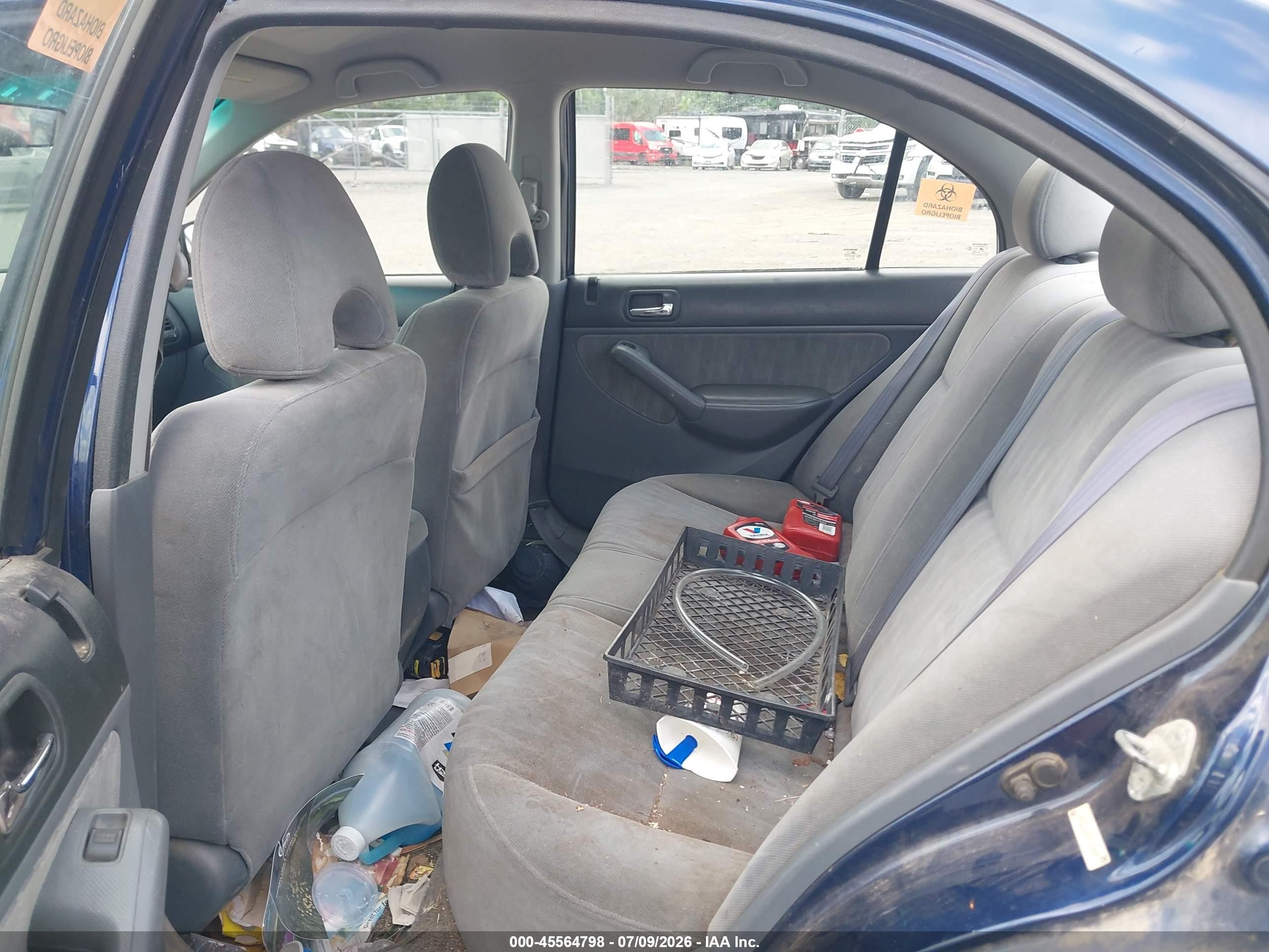 2005 Honda Civic Lx Синий vin: 2HGES165X5H538489