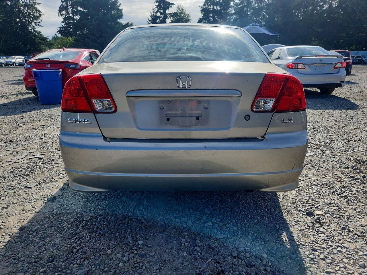 2005 Honda Civic Lx Серебряный vin: 2HGES165X5H550934