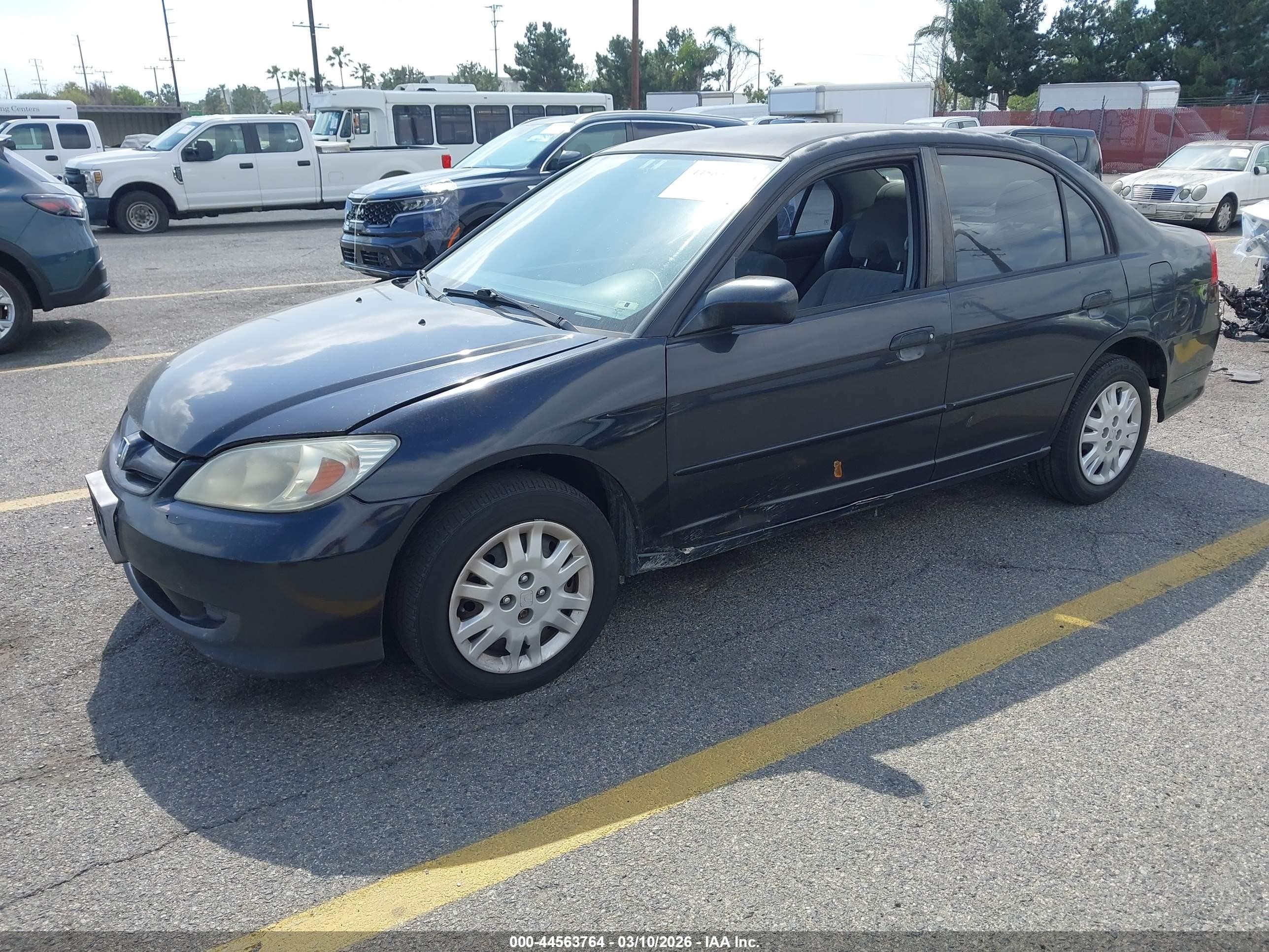 2005 Honda Civic Lx Black vin: 2HGES165X5H559228