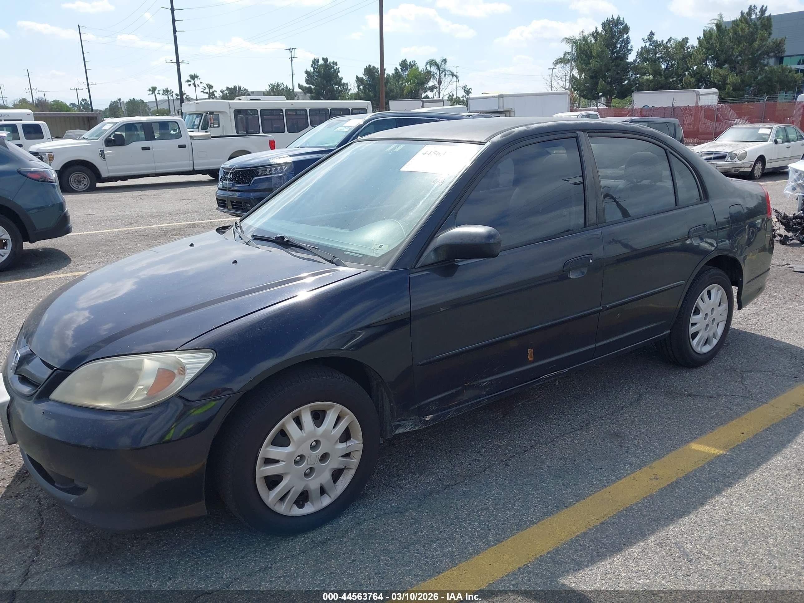 2005 Honda Civic Lx Black vin: 2HGES165X5H559228