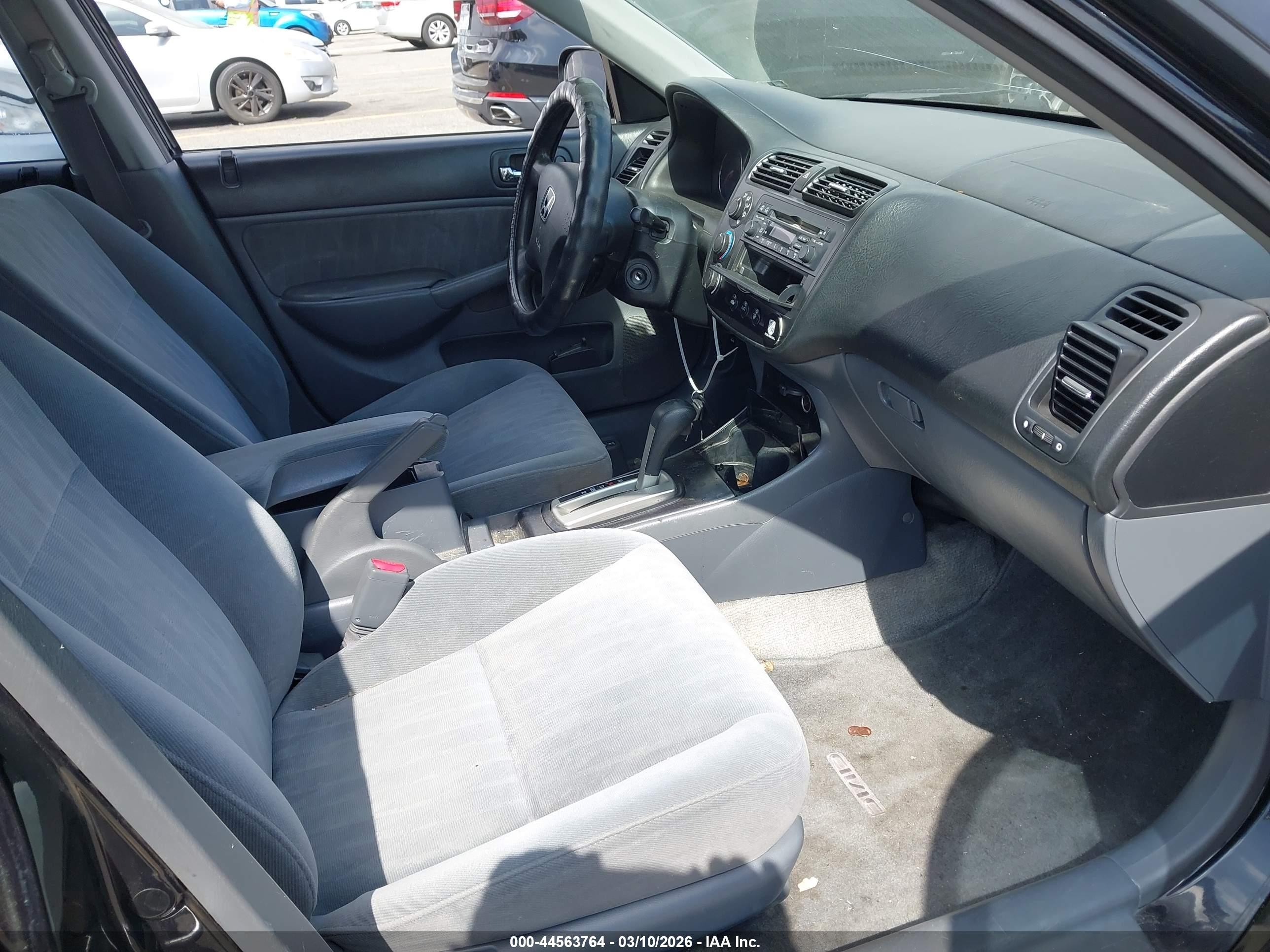 2005 Honda Civic Lx Black vin: 2HGES165X5H559228