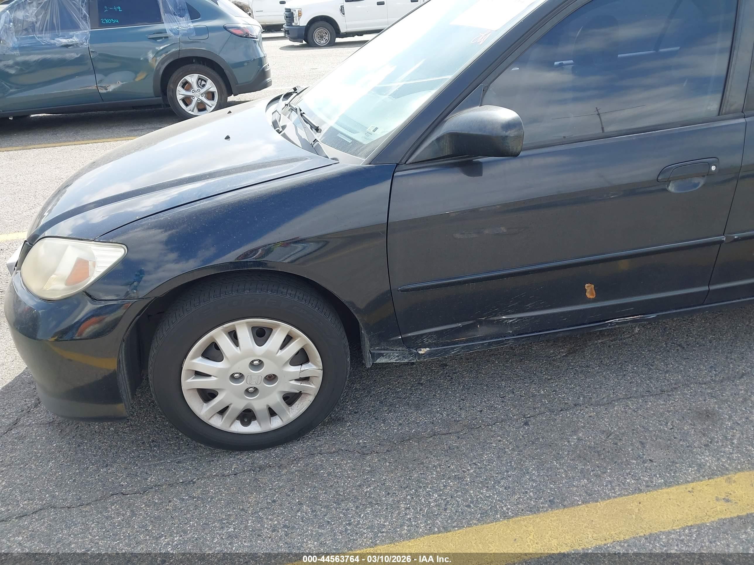 2005 Honda Civic Lx Black vin: 2HGES165X5H559228