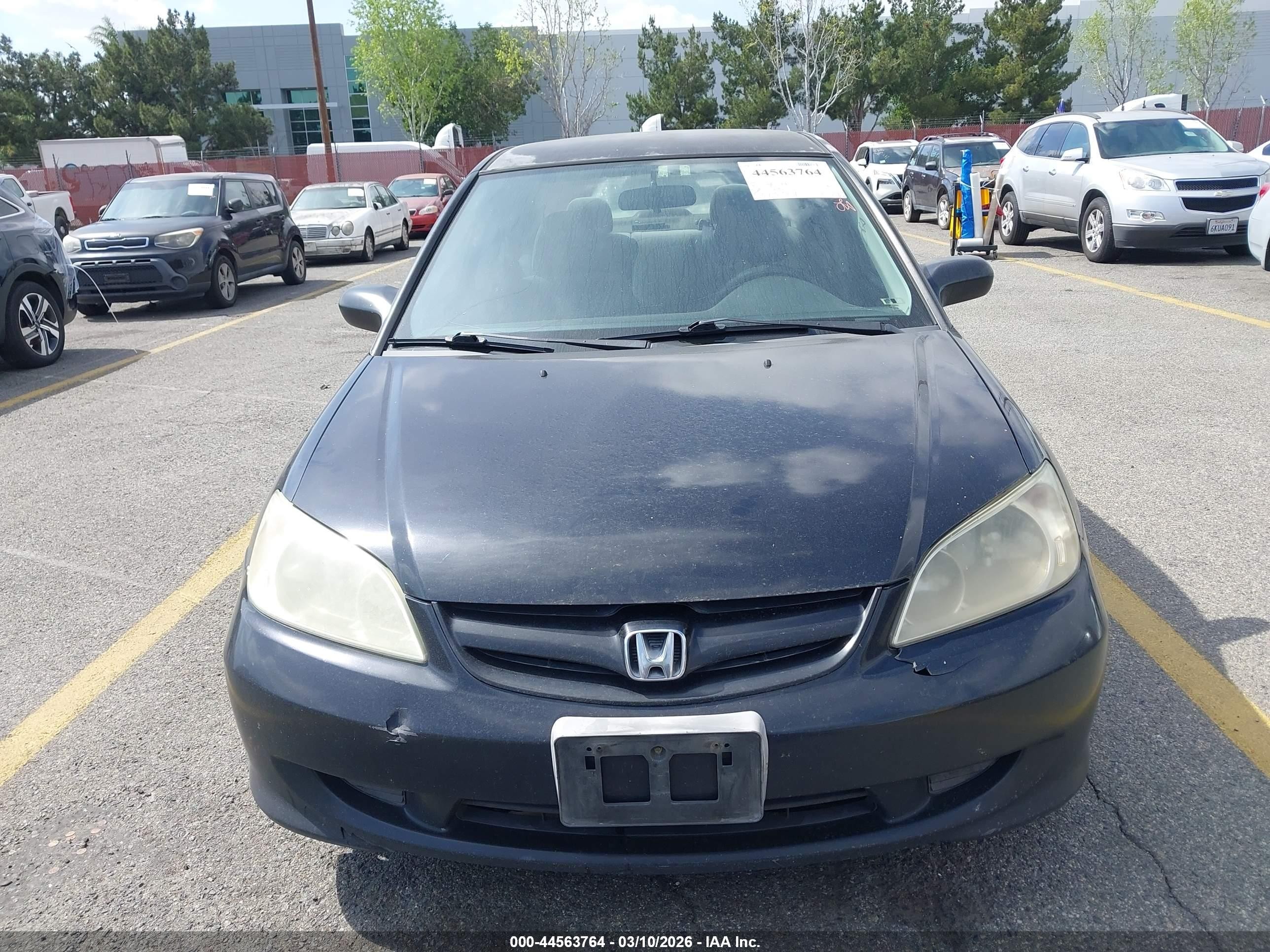 2005 Honda Civic Lx Black vin: 2HGES165X5H559228