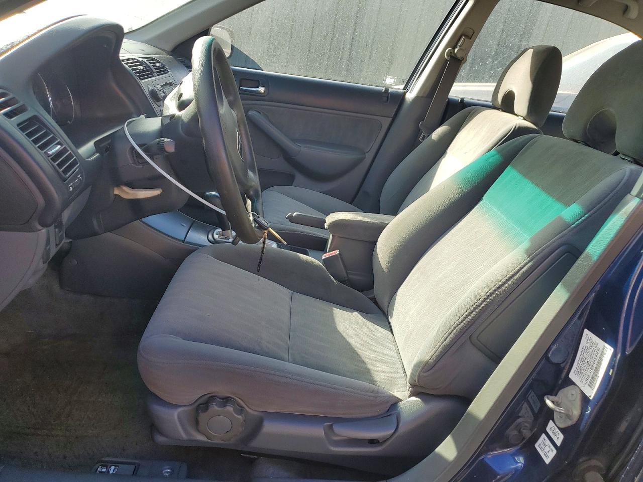 2004 Honda Civic Lx Blue vin: 2HGES16604H530439