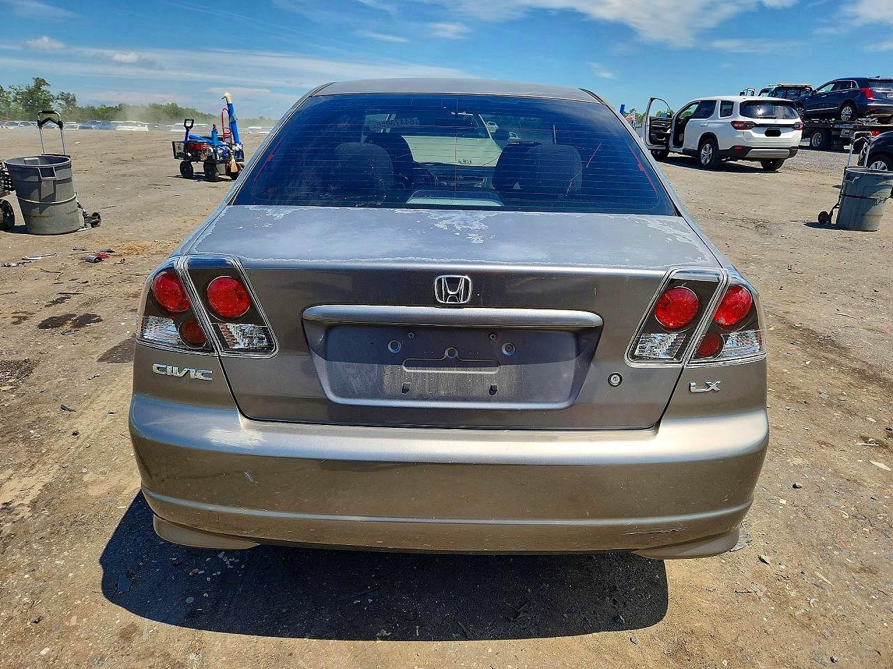 2004 Honda Civic Lx Gray vin: 2HGES16604H627527