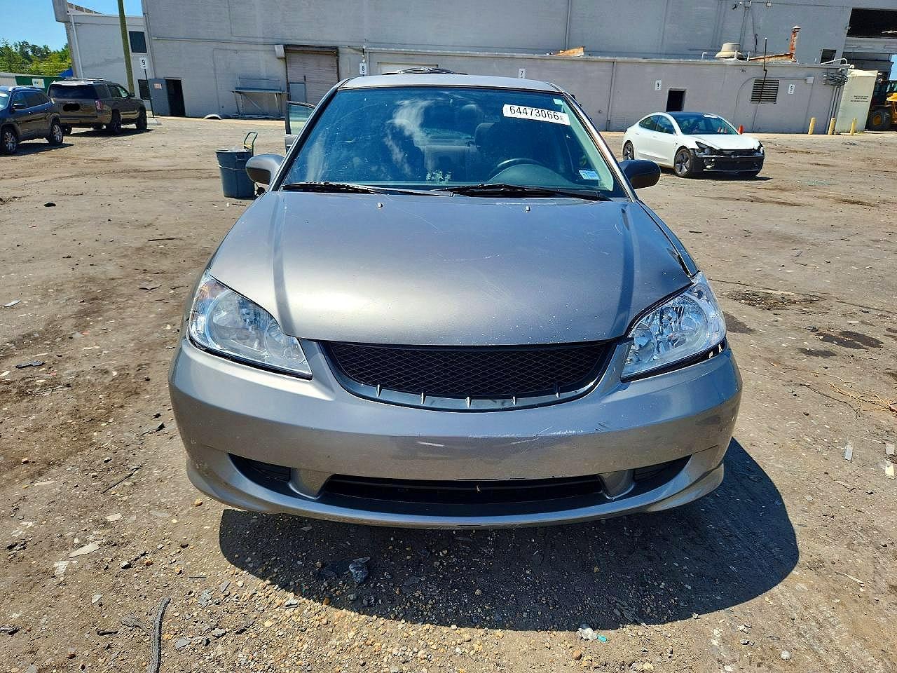 2004 Honda Civic Lx Gray vin: 2HGES16604H627527