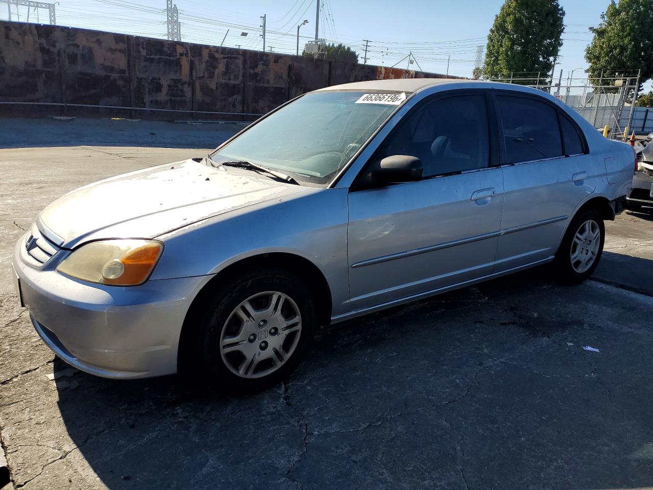 2002 Honda Civic Lx Silver vin: 2HGES16612H584345