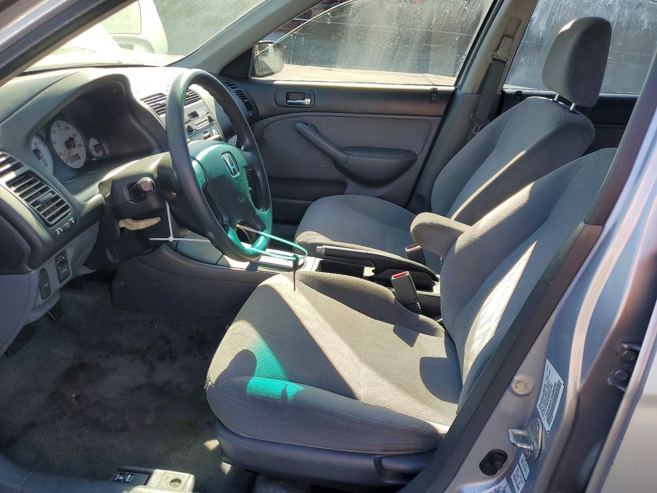 2002 Honda Civic Lx Silver vin: 2HGES16612H584345