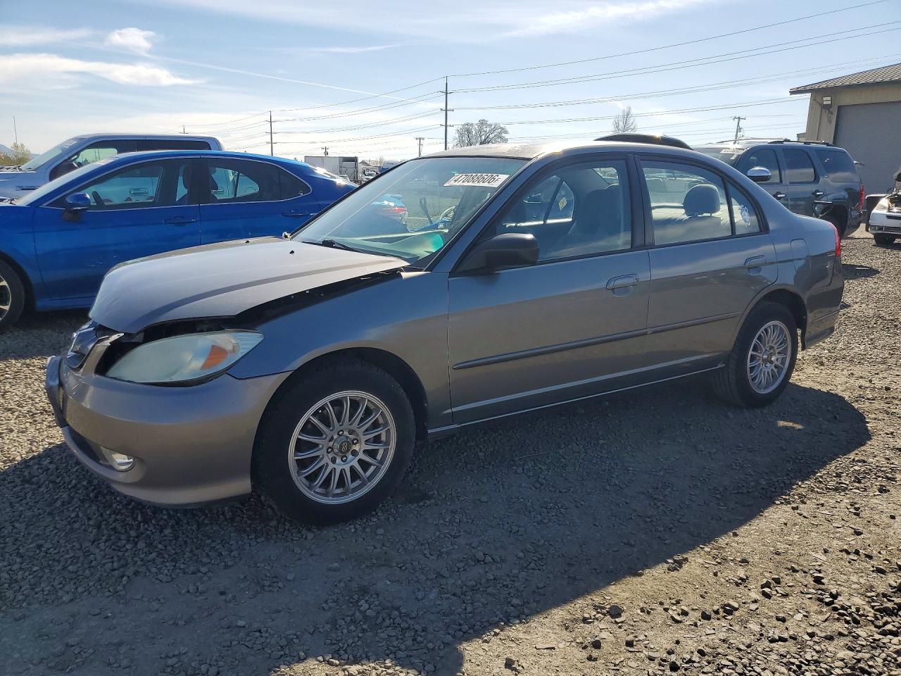 2004 Honda Civic Lx Charcoal vin: 2HGES16614H592268