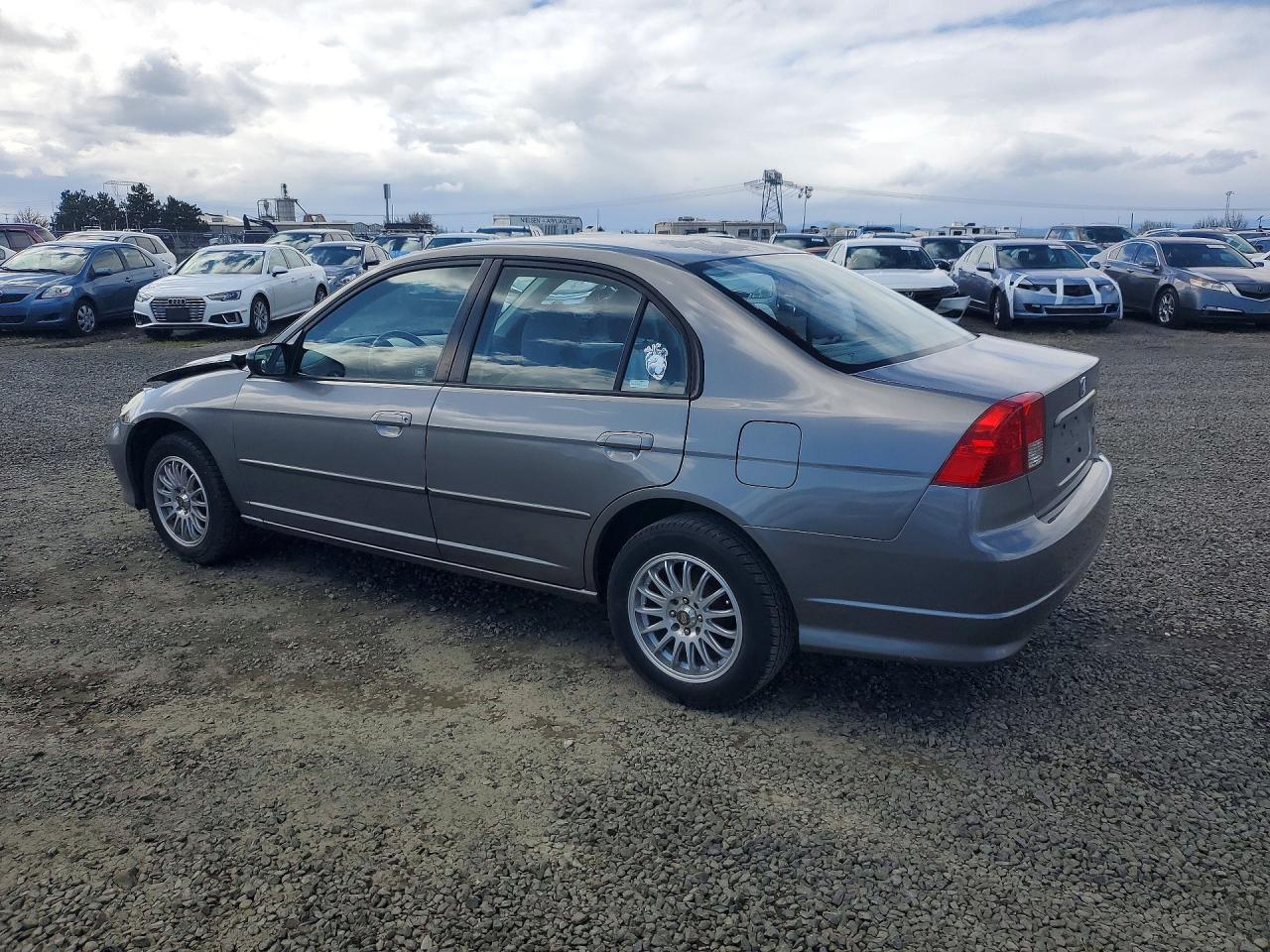 2004 Honda Civic Lx Charcoal vin: 2HGES16614H592268