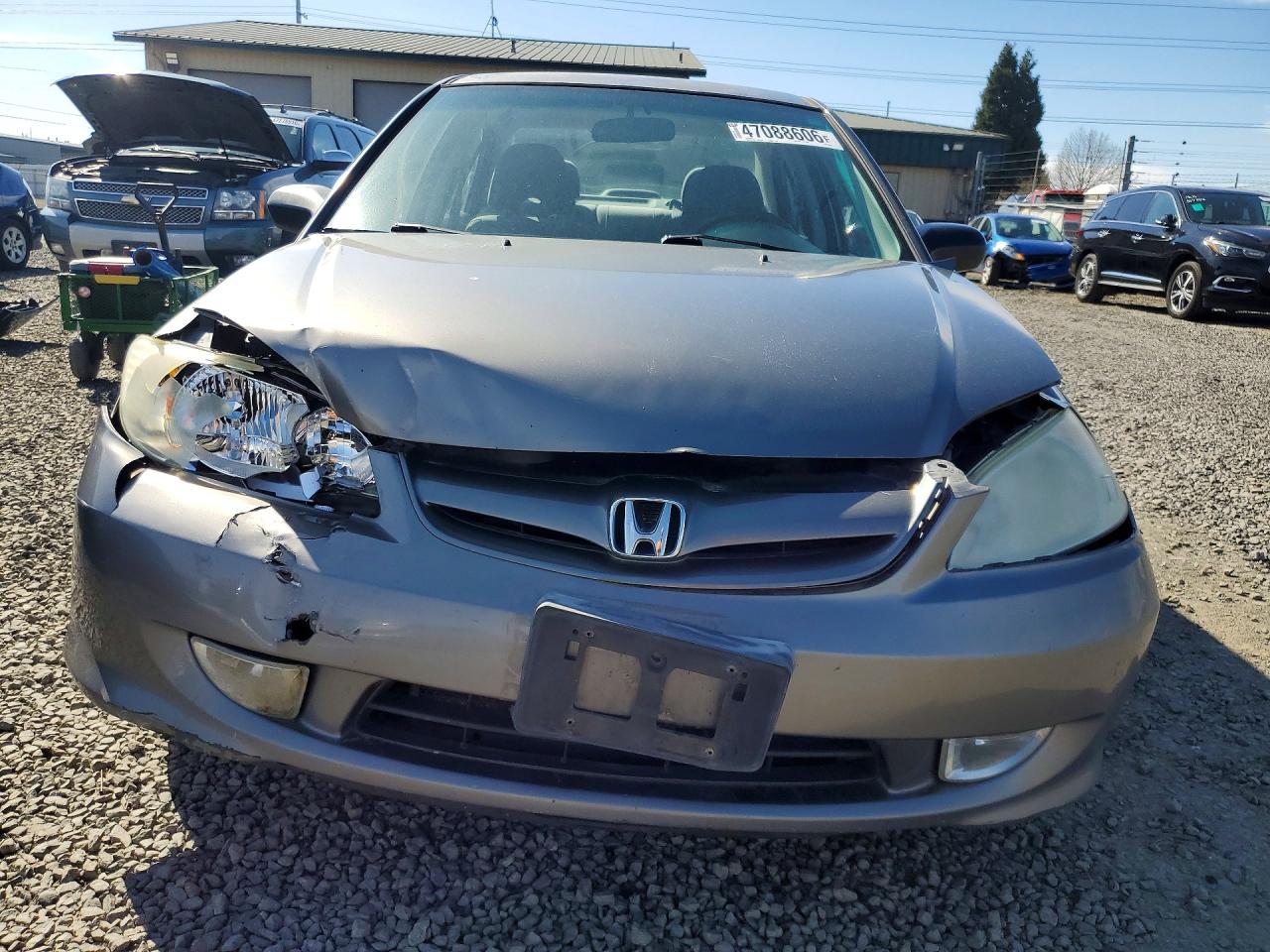 2004 Honda Civic Lx Charcoal vin: 2HGES16614H592268