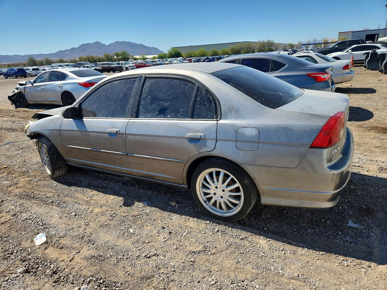 2004 Honda Civic Lx Gray vin: 2HGES16614H633837