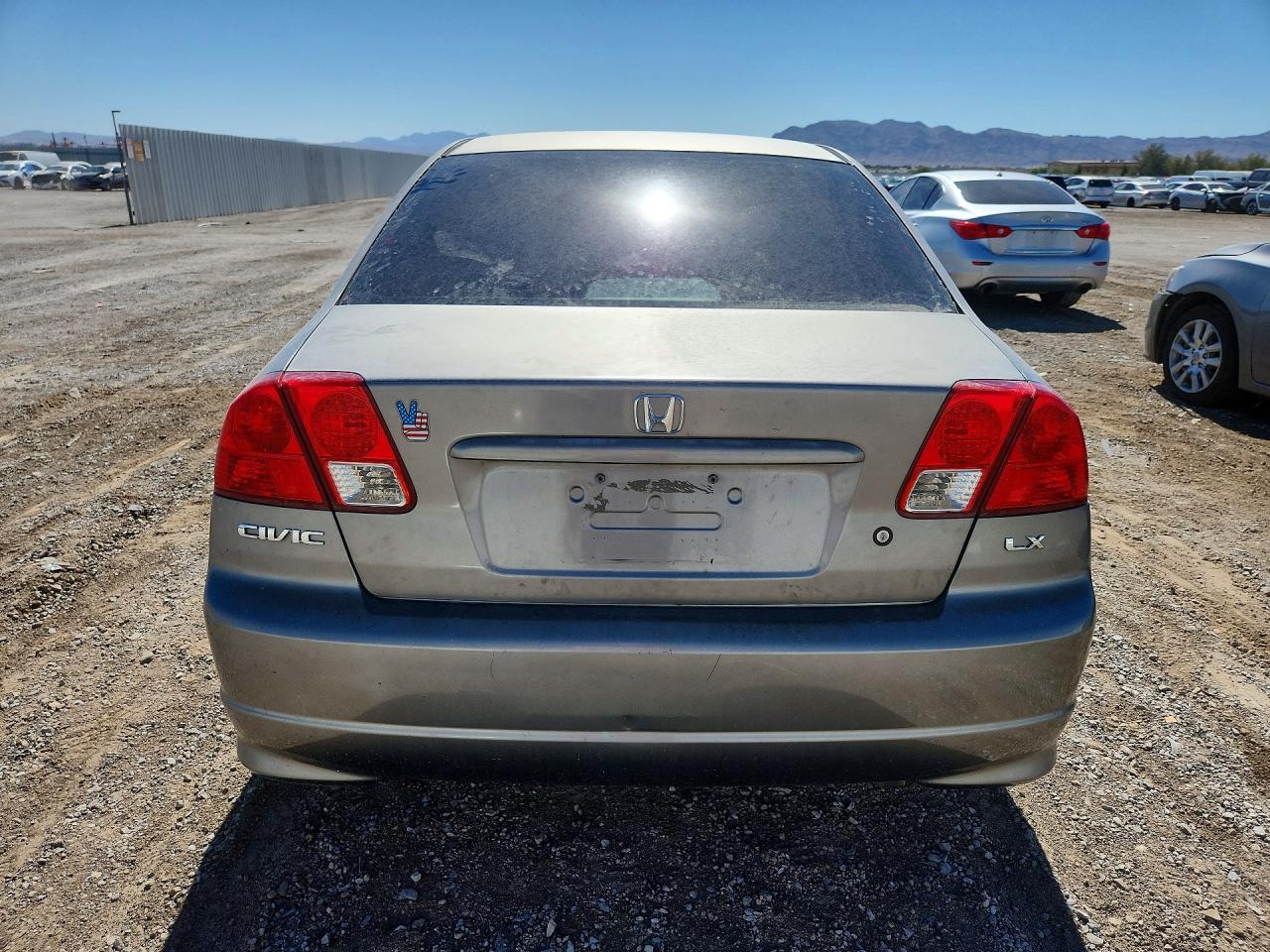 2004 Honda Civic Lx Gray vin: 2HGES16614H633837