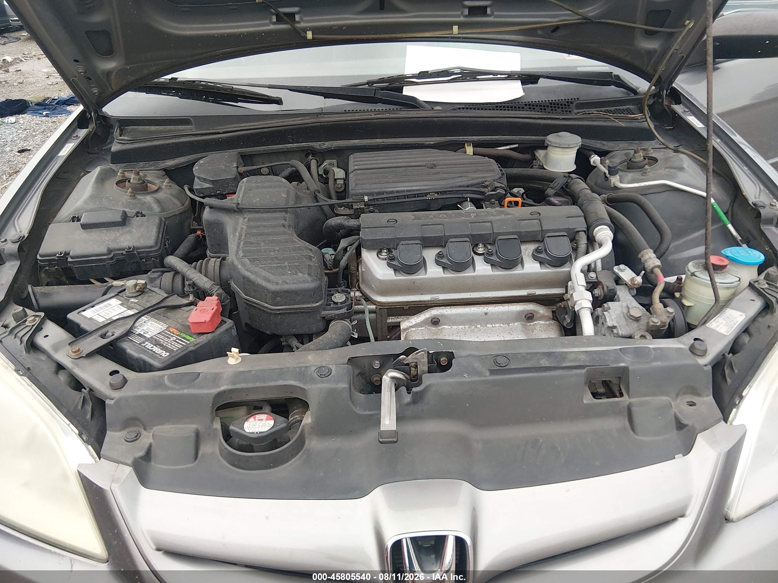 2004 Honda Civic Lx Gray vin: 2HGES16614H644661