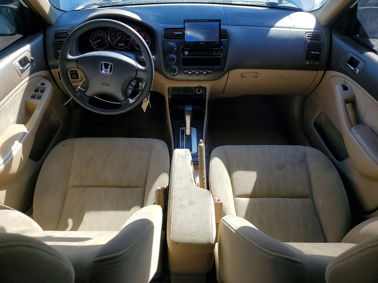 2005 Honda Civic Lx White vin: 2HGES16615H541421